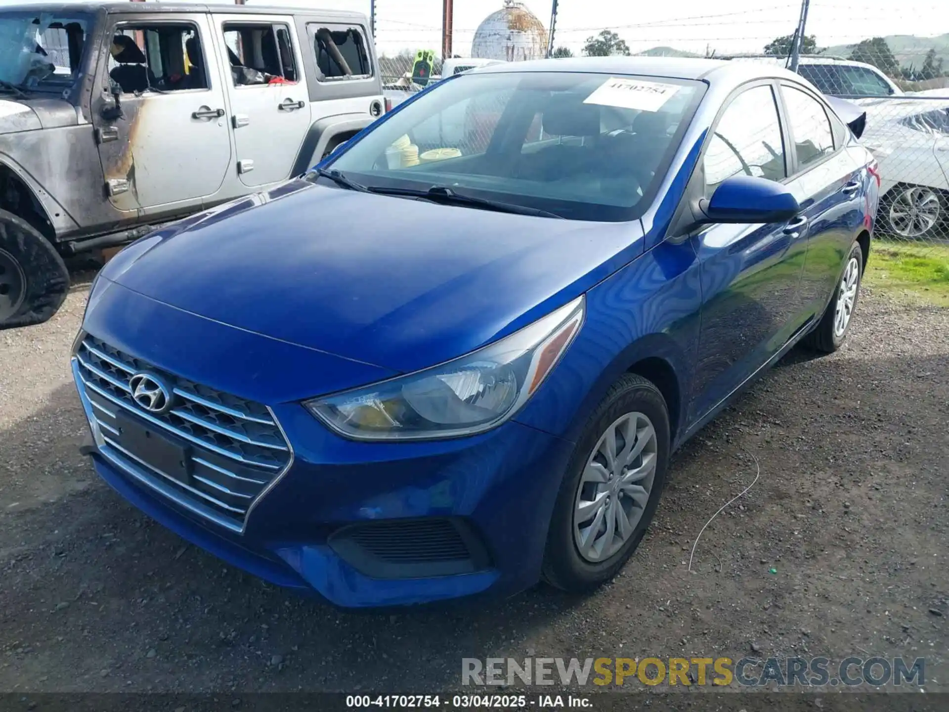 2 Photograph of a damaged car 3KPC24A33KE040414 HYUNDAI ACCENT 2019