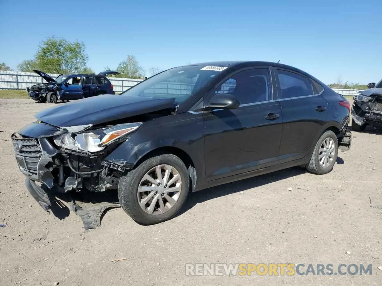 1 Photograph of a damaged car 3KPC24A33KE069542 HYUNDAI ACCENT 2019