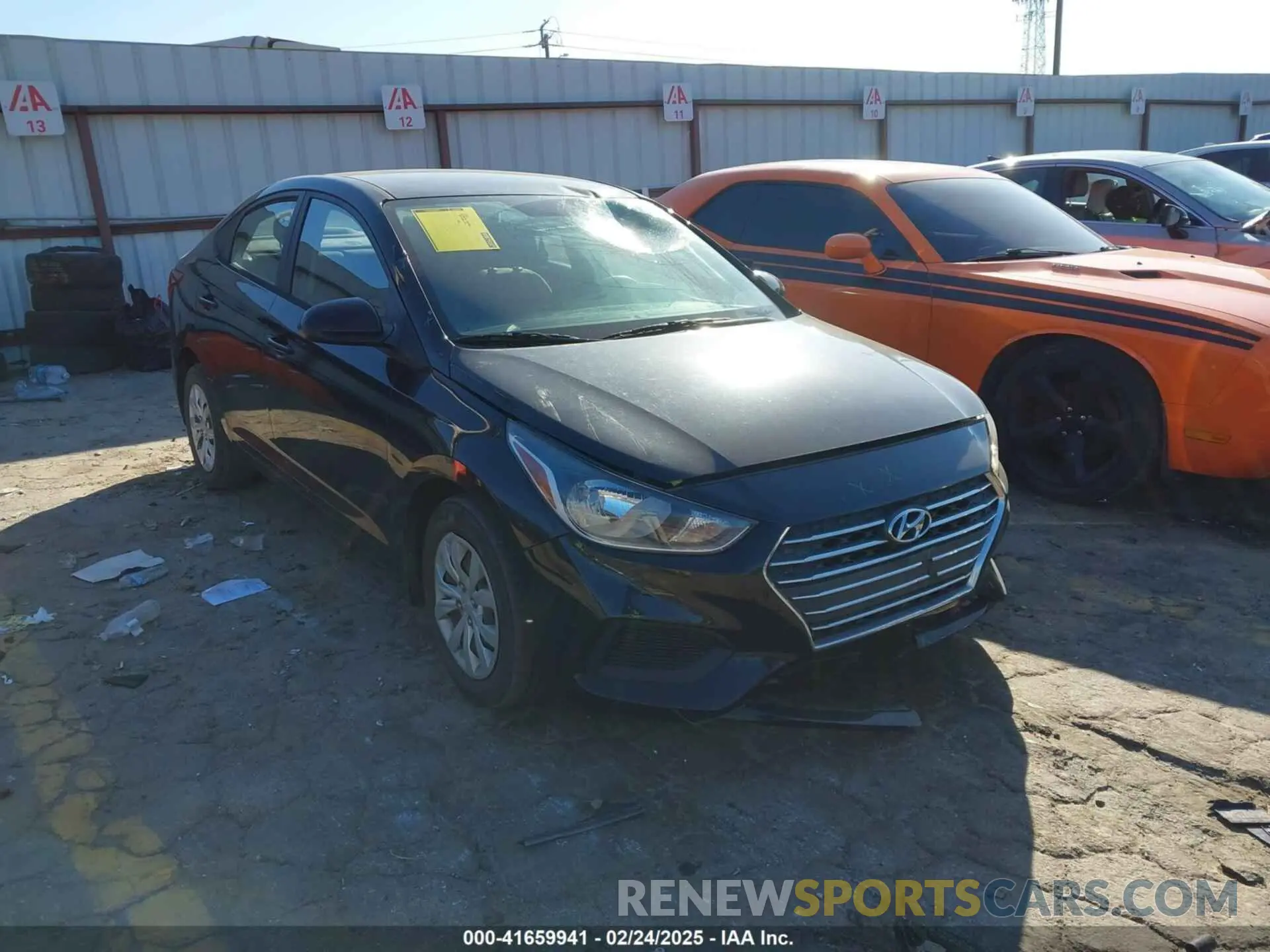 1 Photograph of a damaged car 3KPC24A33KE073090 HYUNDAI ACCENT 2019