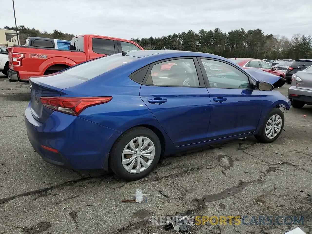 3 Photograph of a damaged car 3KPC24A33KE087250 HYUNDAI ACCENT 2019
