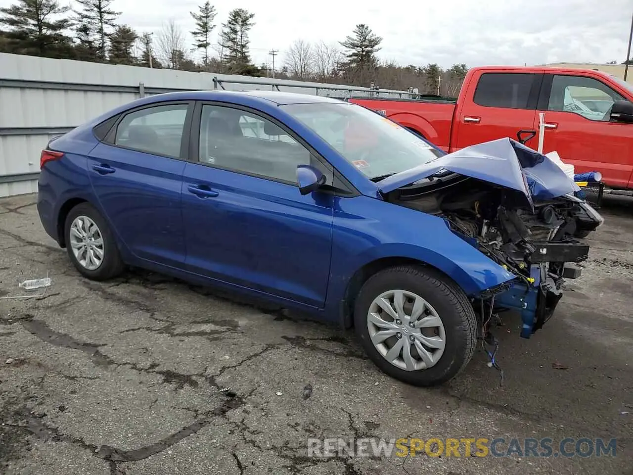 4 Photograph of a damaged car 3KPC24A33KE087250 HYUNDAI ACCENT 2019