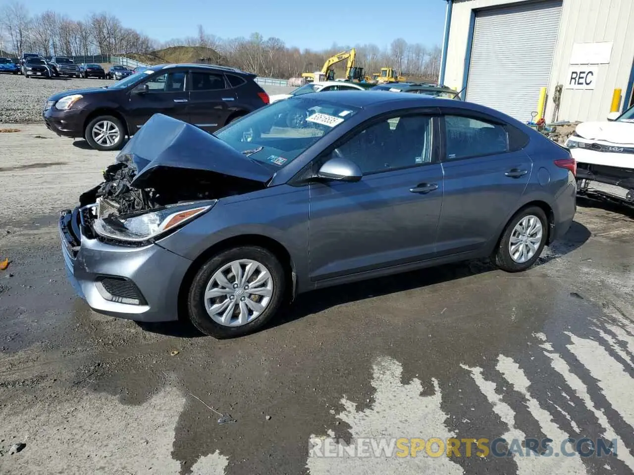 1 Photograph of a damaged car 3KPC24A34KE065046 HYUNDAI ACCENT 2019