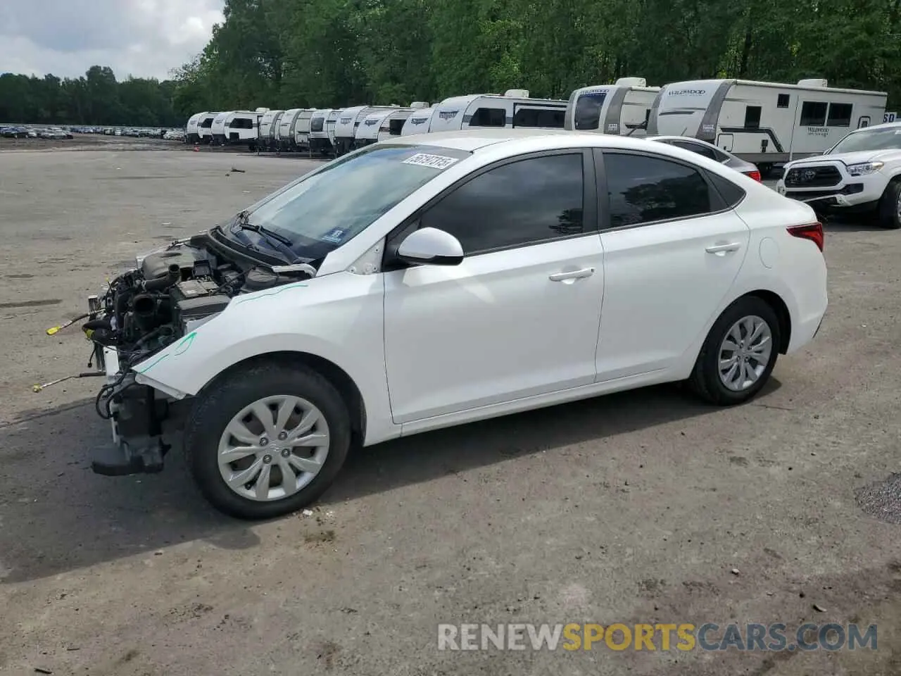 1 Photograph of a damaged car 3KPC24A34KE066598 HYUNDAI ACCENT 2019