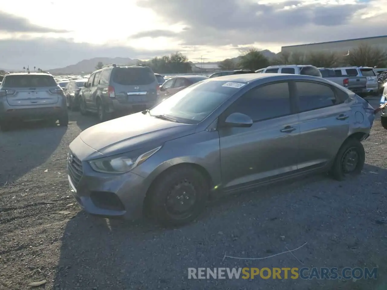 1 Photograph of a damaged car 3KPC24A34KE073633 HYUNDAI ACCENT 2019