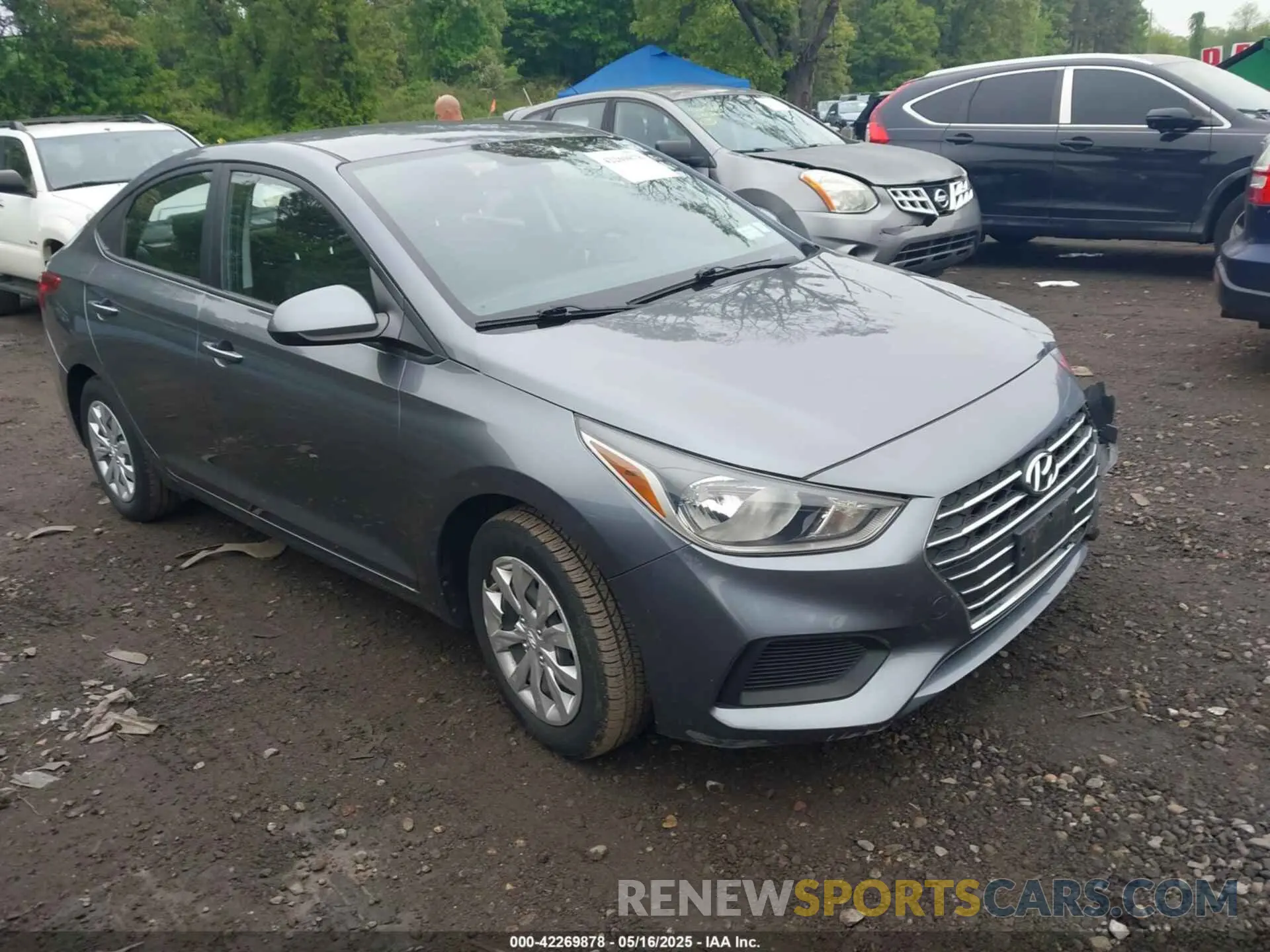 1 Photograph of a damaged car 3KPC24A34KE087001 HYUNDAI ACCENT 2019