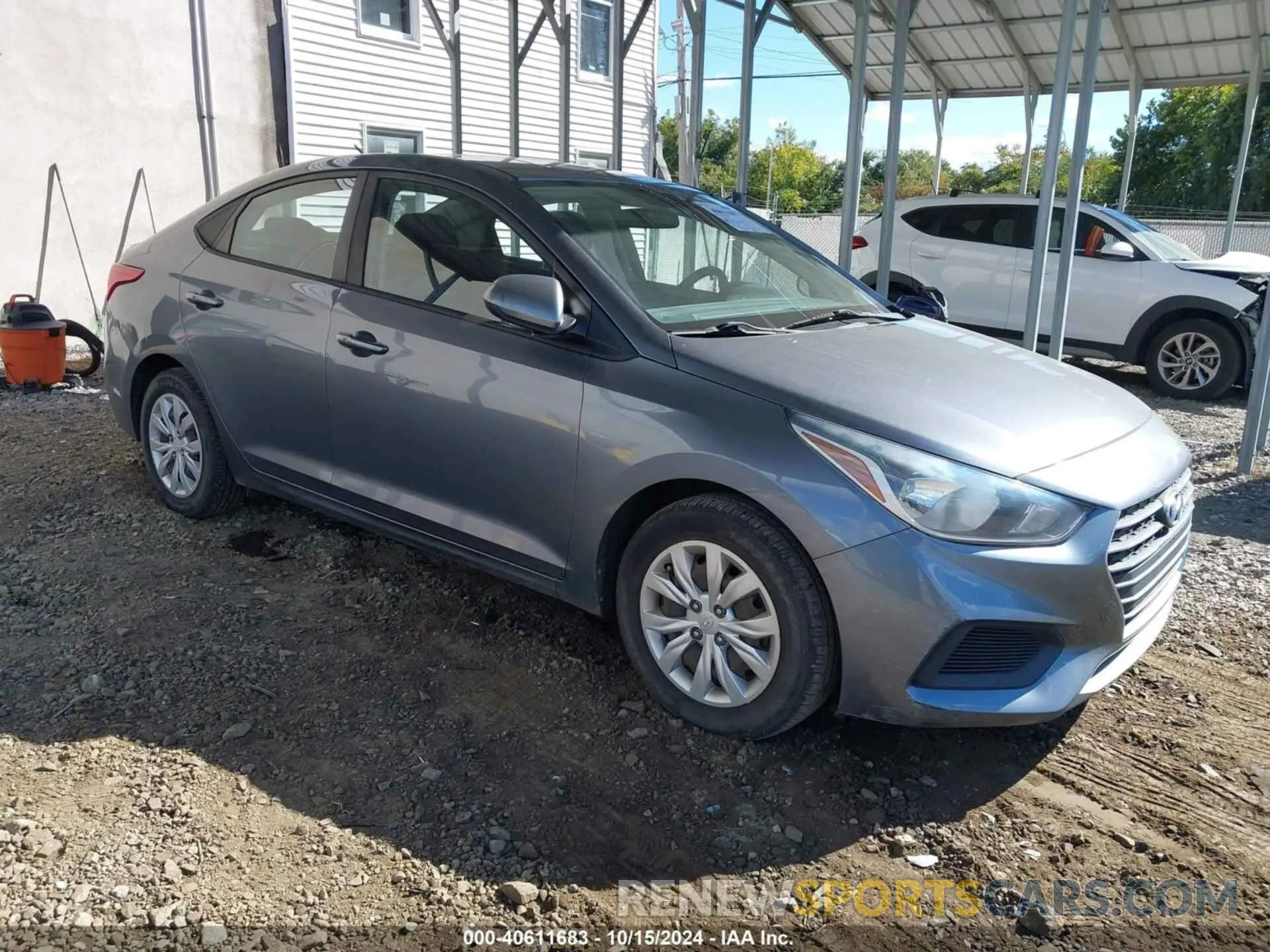 1 Photograph of a damaged car 3KPC24A34KE087144 HYUNDAI ACCENT 2019