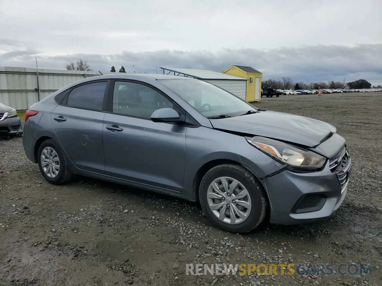 4 Photograph of a damaged car 3KPC24A35KE040978 HYUNDAI ACCENT 2019