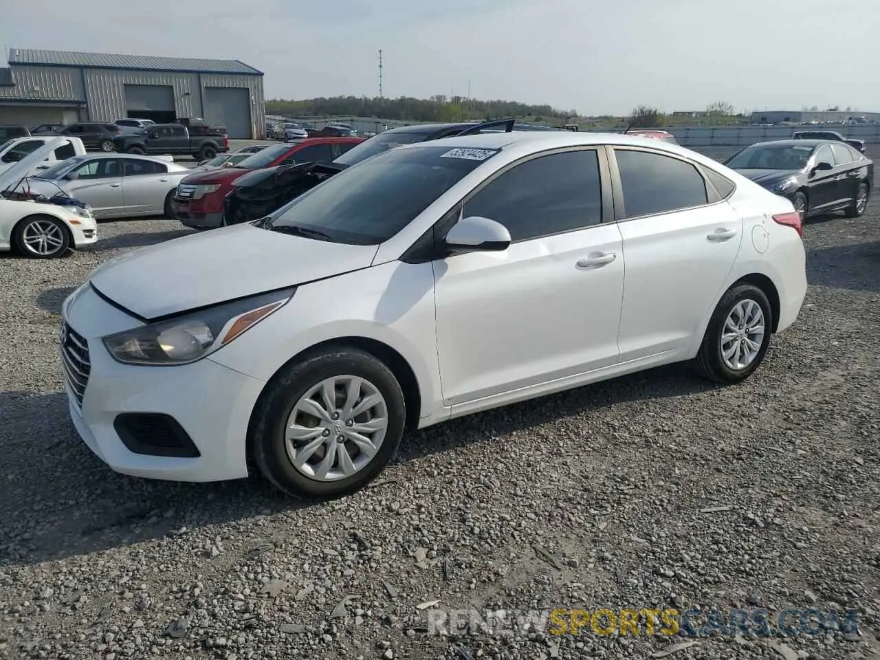 1 Photograph of a damaged car 3KPC24A35KE054086 HYUNDAI ACCENT 2019