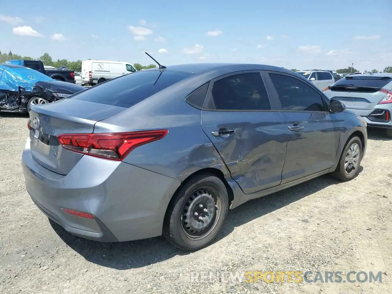3 Photograph of a damaged car 3KPC24A35KE062334 HYUNDAI ACCENT 2019
