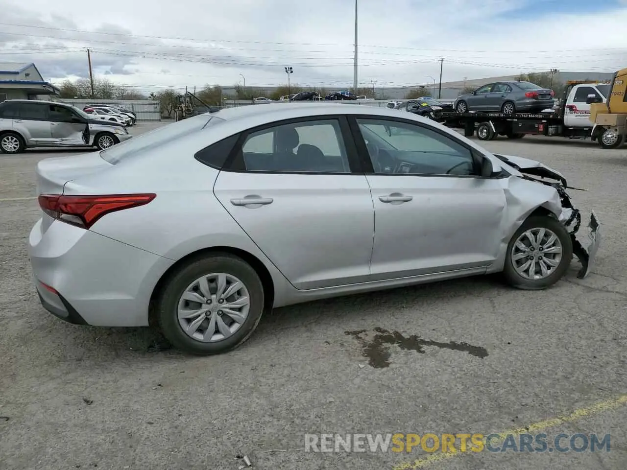 3 Photograph of a damaged car 3KPC24A35KE073687 HYUNDAI ACCENT 2019