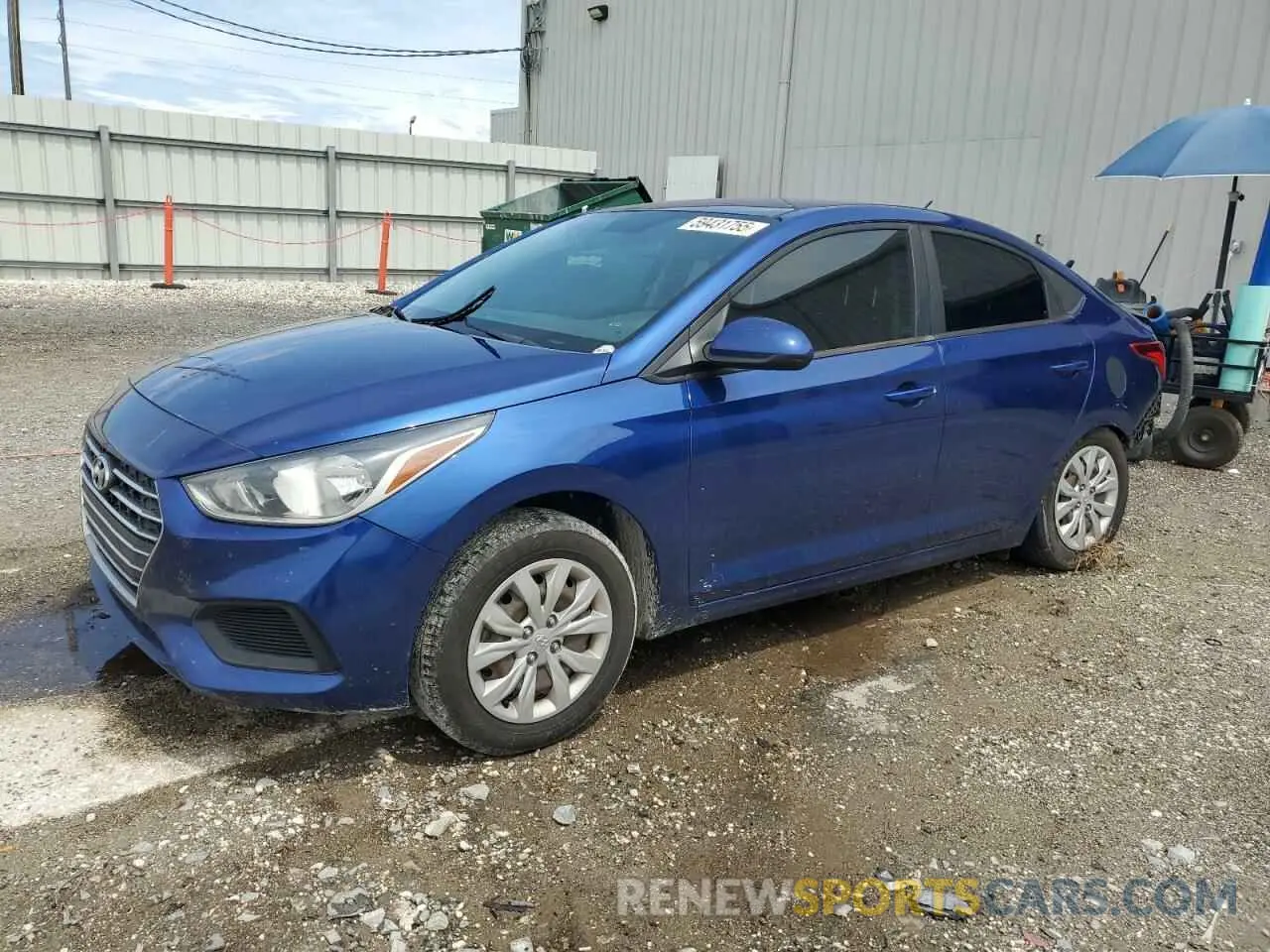 1 Photograph of a damaged car 3KPC24A35KE077528 HYUNDAI ACCENT 2019