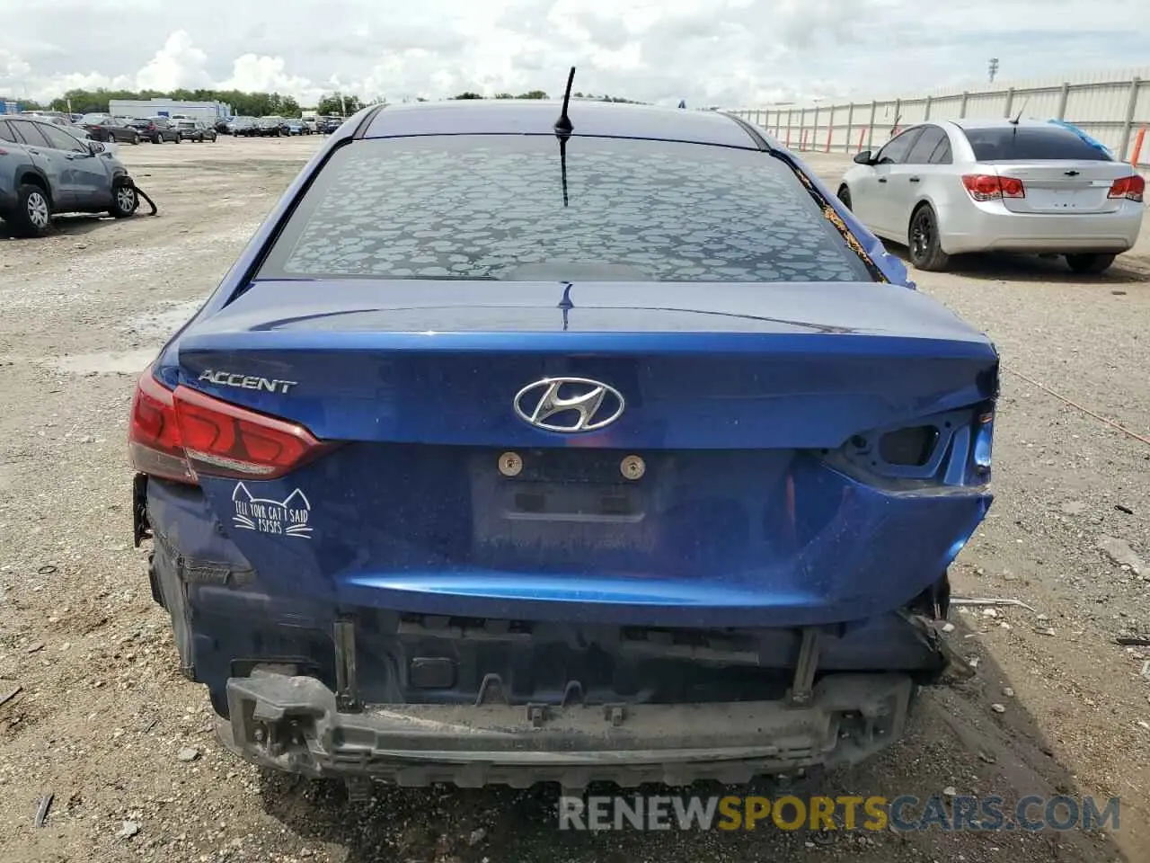 6 Photograph of a damaged car 3KPC24A35KE077528 HYUNDAI ACCENT 2019