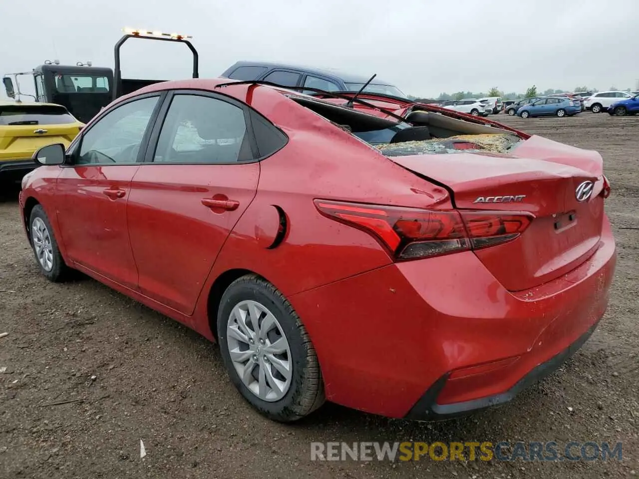 2 Photograph of a damaged car 3KPC24A35KE083992 HYUNDAI ACCENT 2019