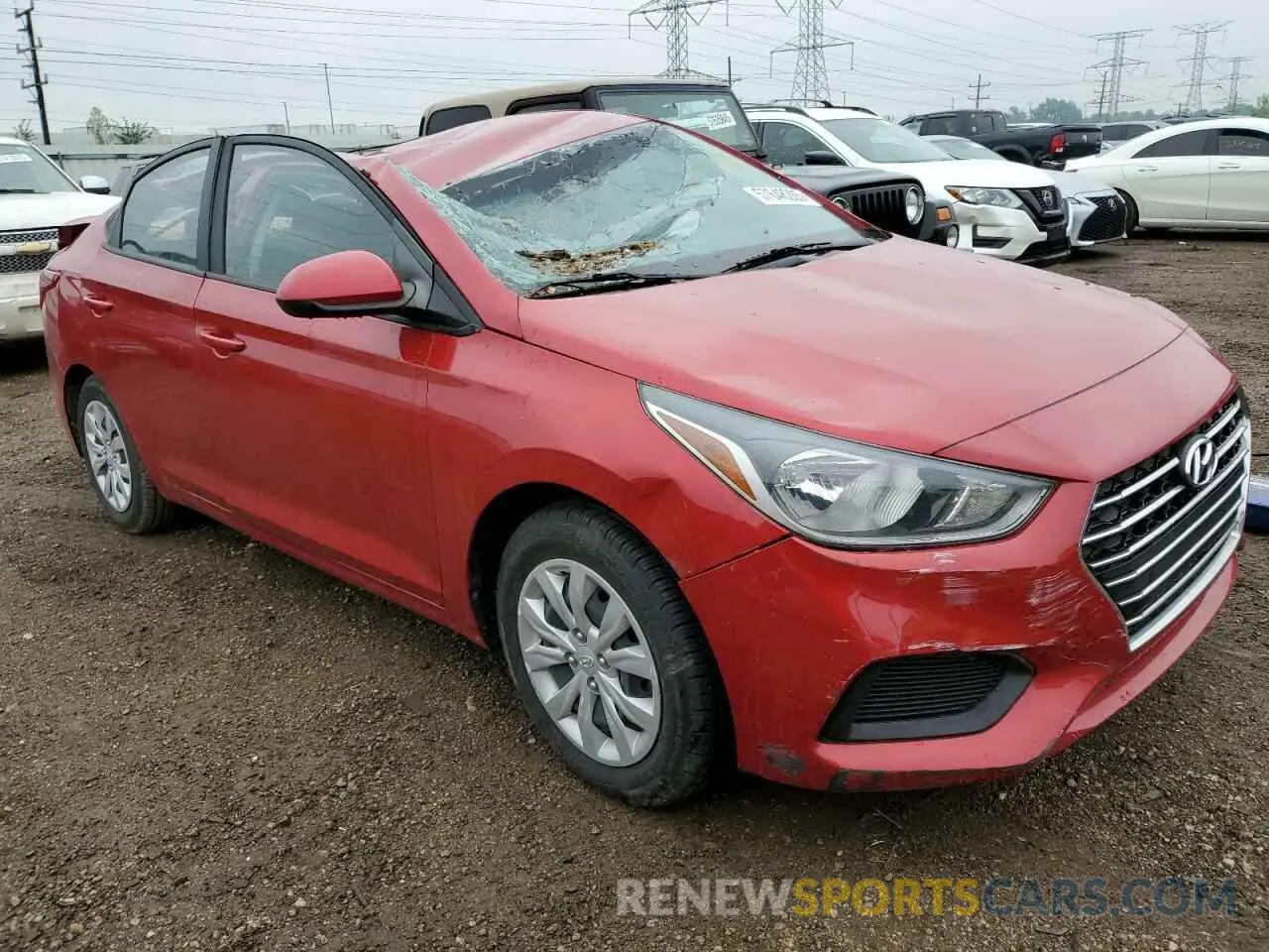 4 Photograph of a damaged car 3KPC24A35KE083992 HYUNDAI ACCENT 2019