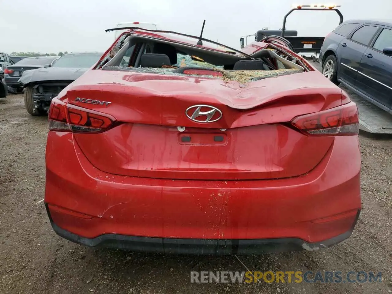 6 Photograph of a damaged car 3KPC24A35KE083992 HYUNDAI ACCENT 2019