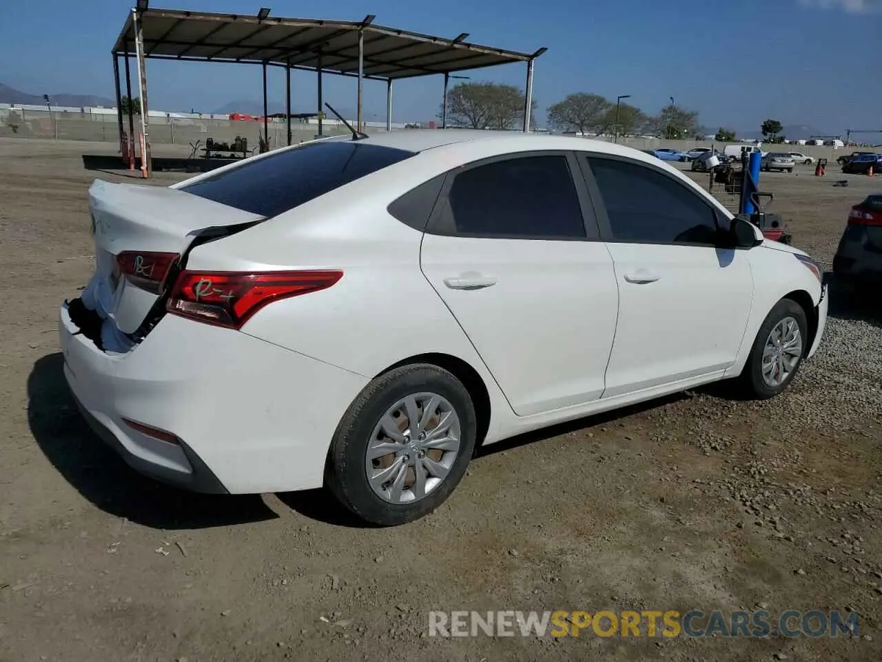 3 Photograph of a damaged car 3KPC24A36KE050757 HYUNDAI ACCENT 2019