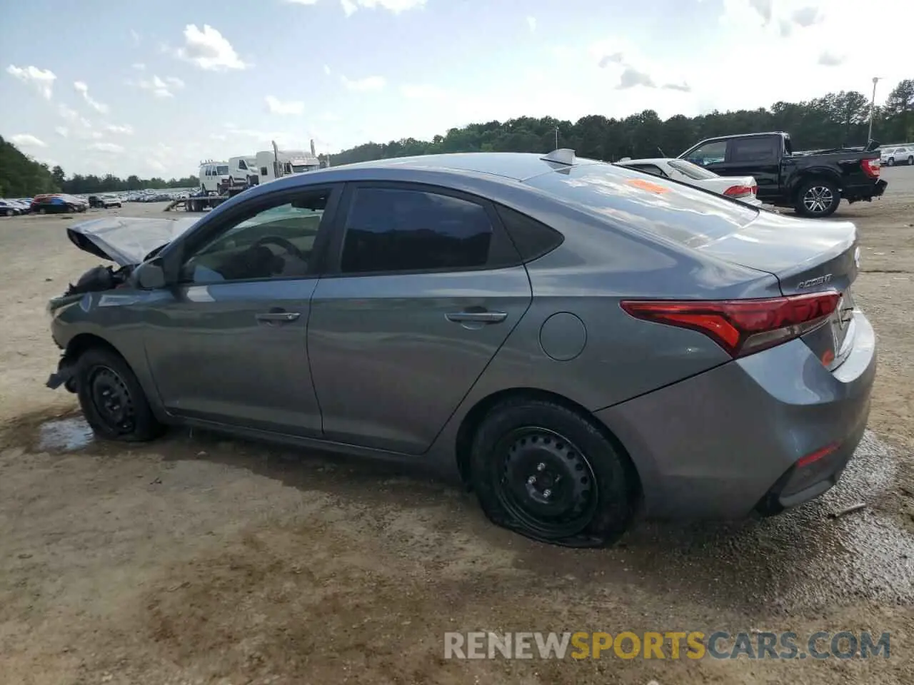 2 Photograph of a damaged car 3KPC24A36KE055375 HYUNDAI ACCENT 2019