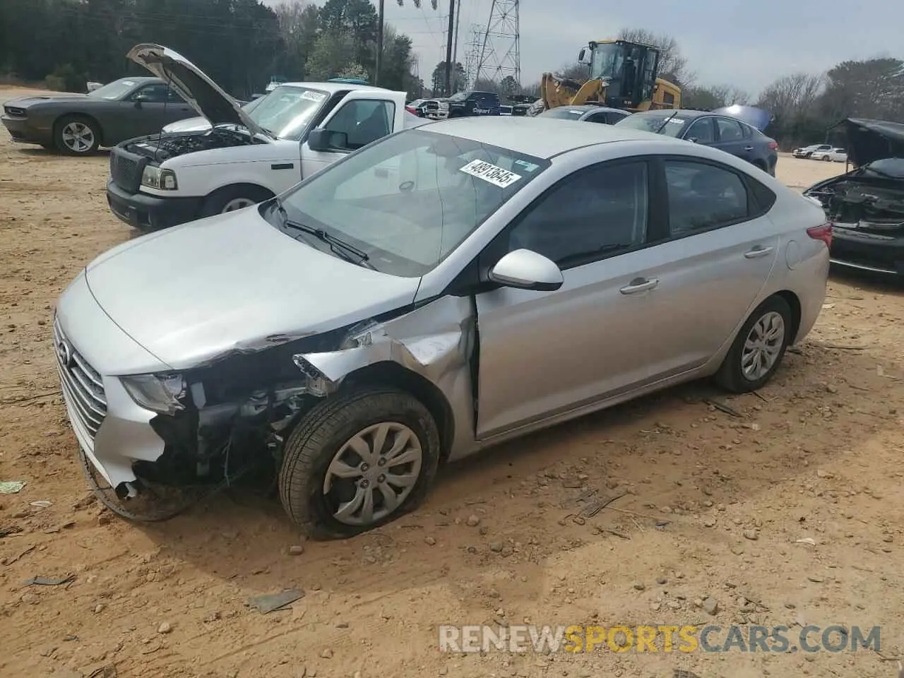 1 Photograph of a damaged car 3KPC24A36KE065095 HYUNDAI ACCENT 2019