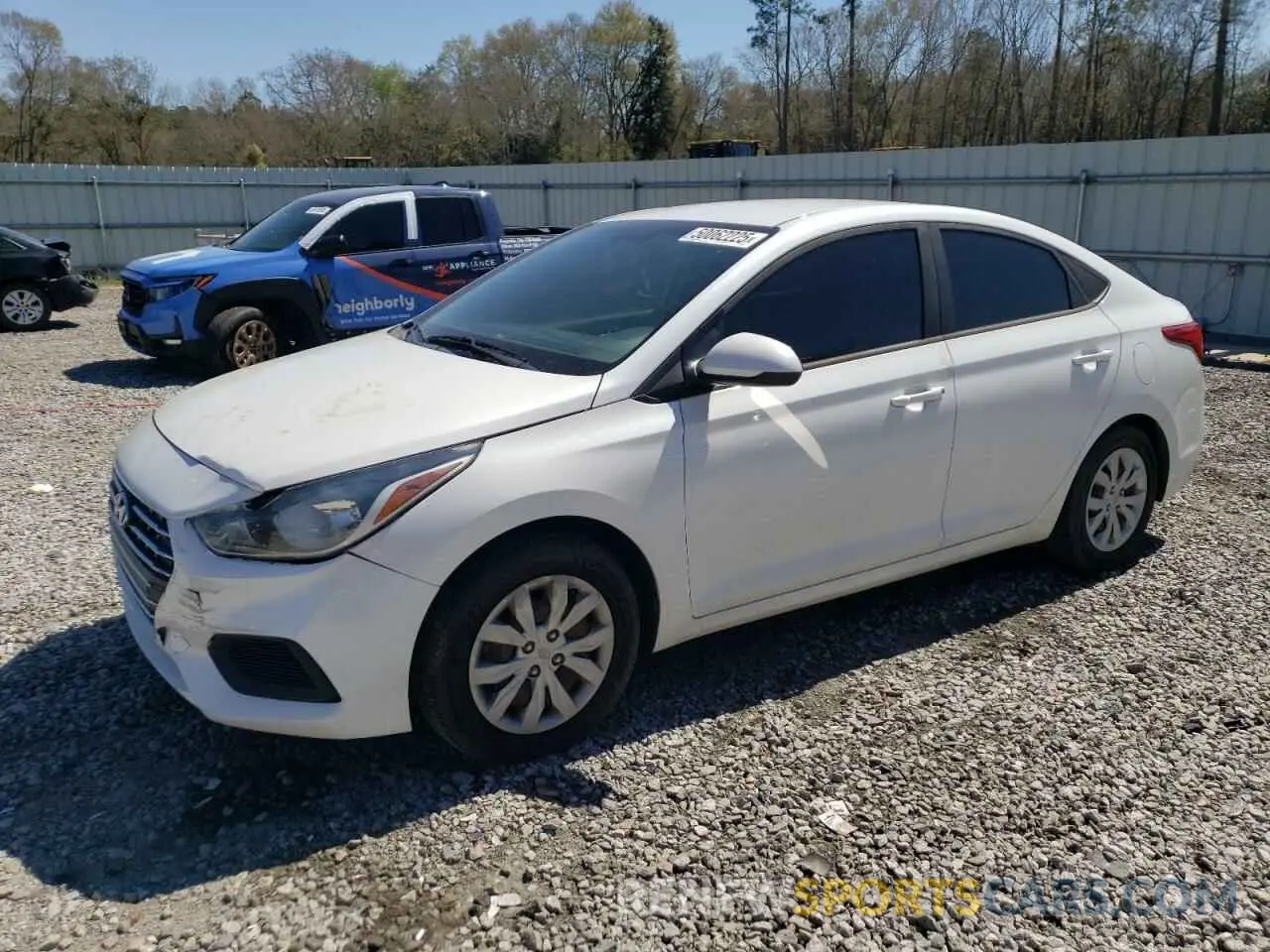 1 Photograph of a damaged car 3KPC24A36KE080020 HYUNDAI ACCENT 2019