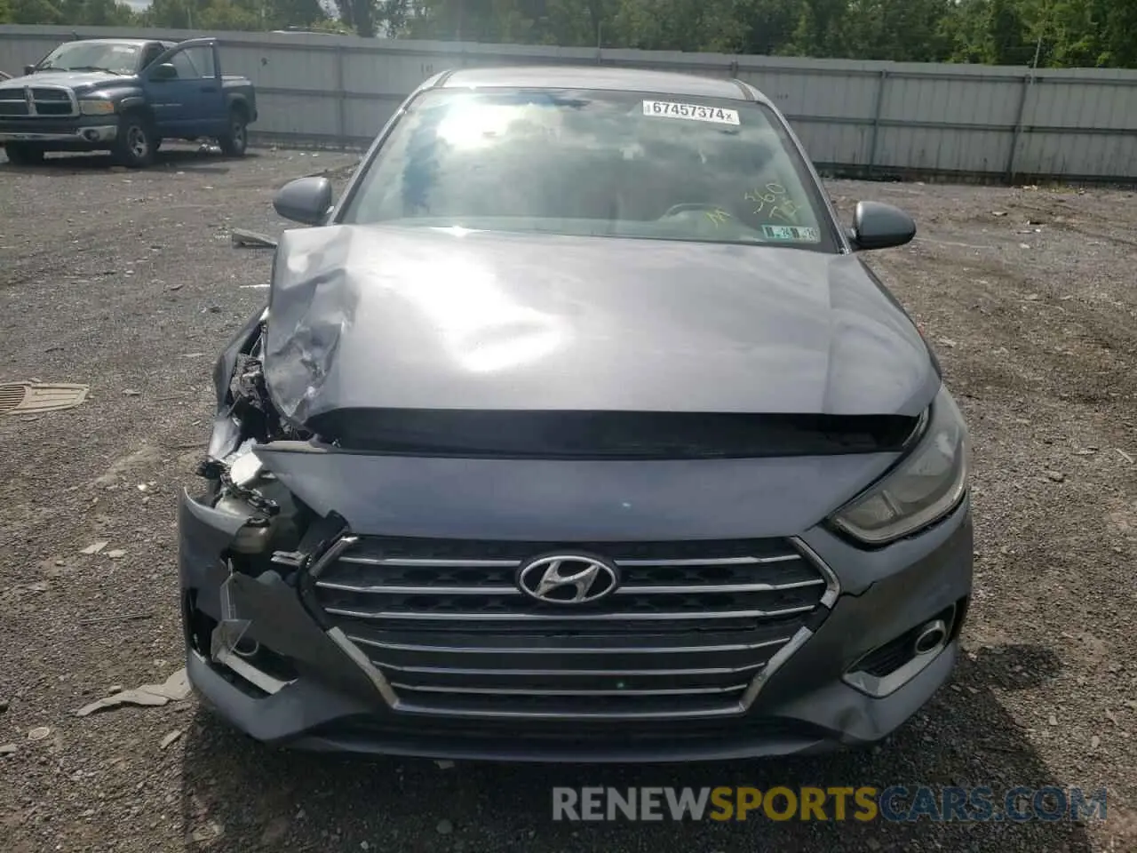 5 Photograph of a damaged car 3KPC24A37KE044806 HYUNDAI ACCENT 2019
