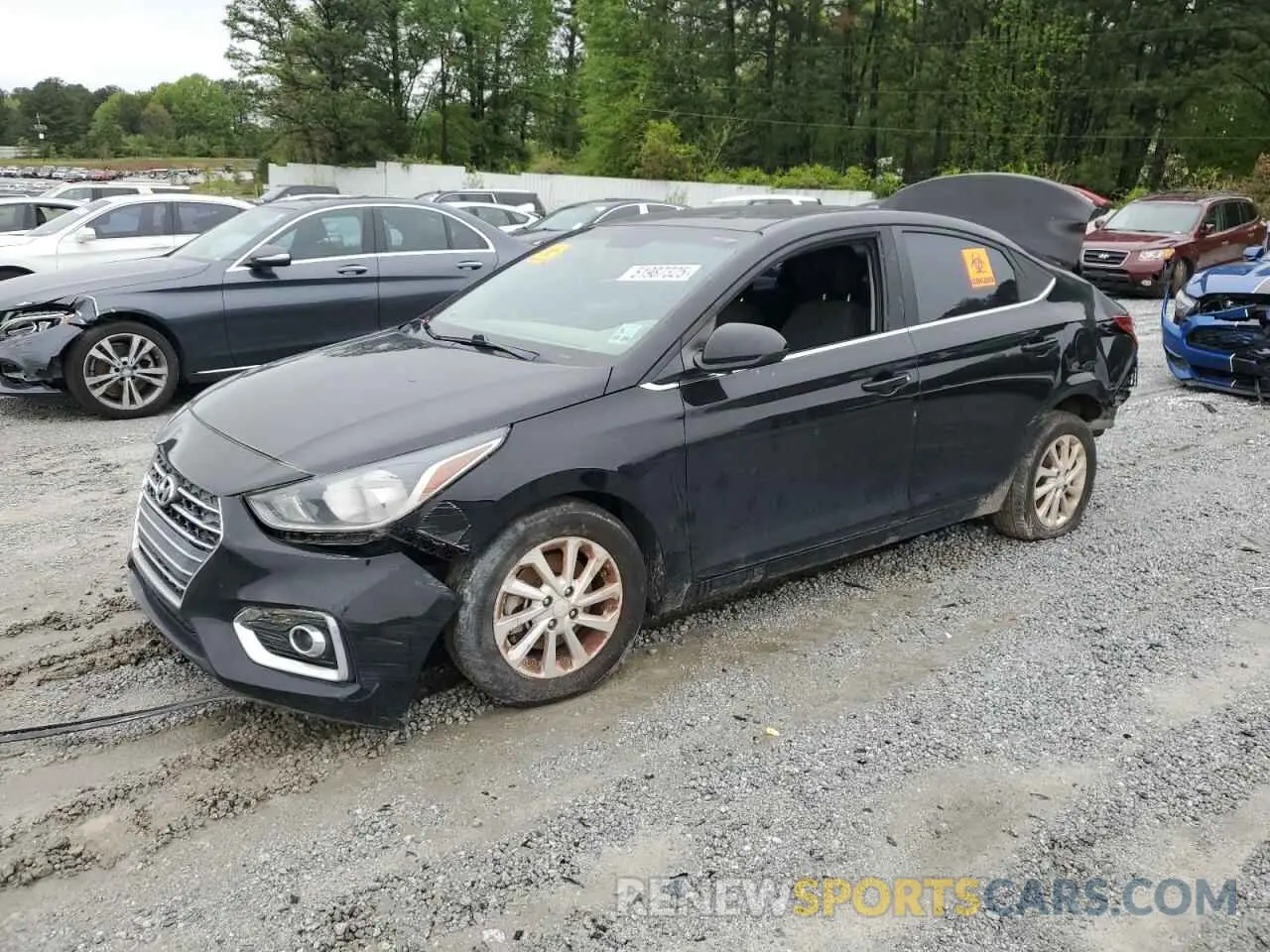 1 Photograph of a damaged car 3KPC24A37KE074193 HYUNDAI ACCENT 2019