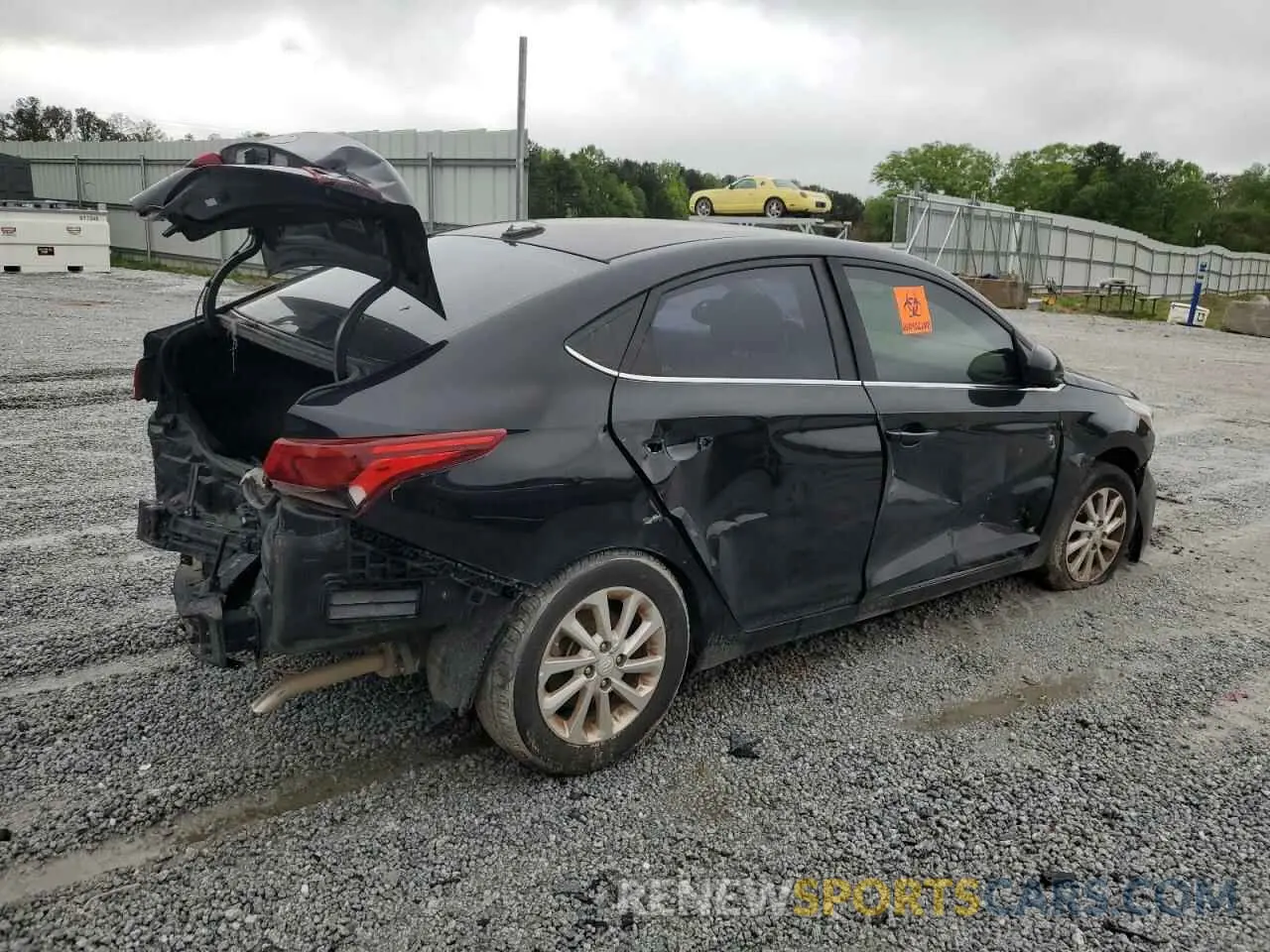 3 Photograph of a damaged car 3KPC24A37KE074193 HYUNDAI ACCENT 2019