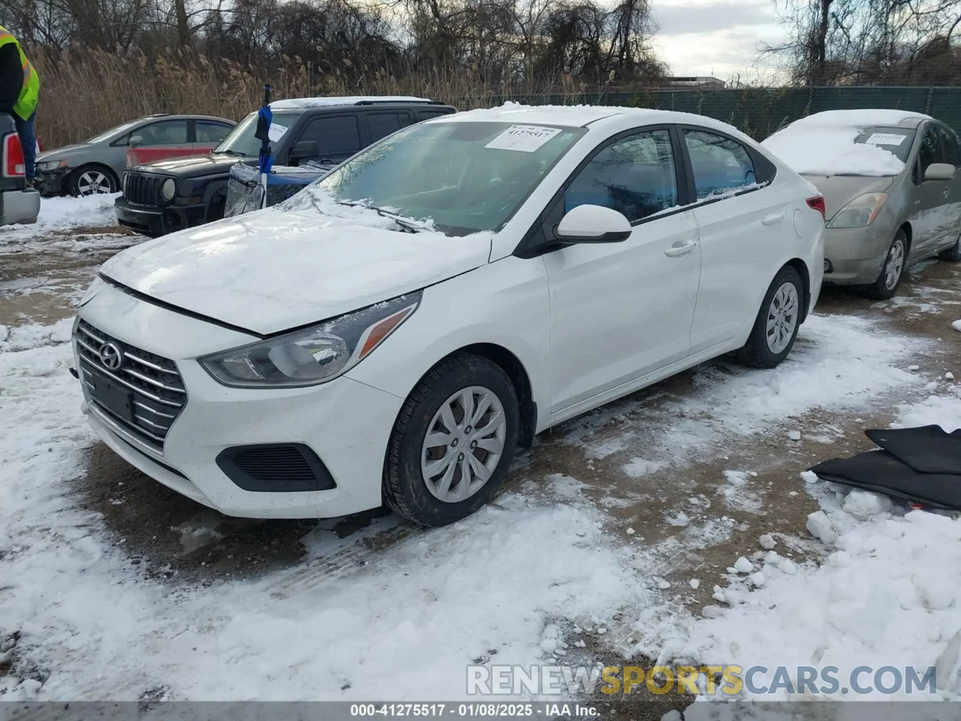 2 Photograph of a damaged car 3KPC24A37KE077210 HYUNDAI ACCENT 2019