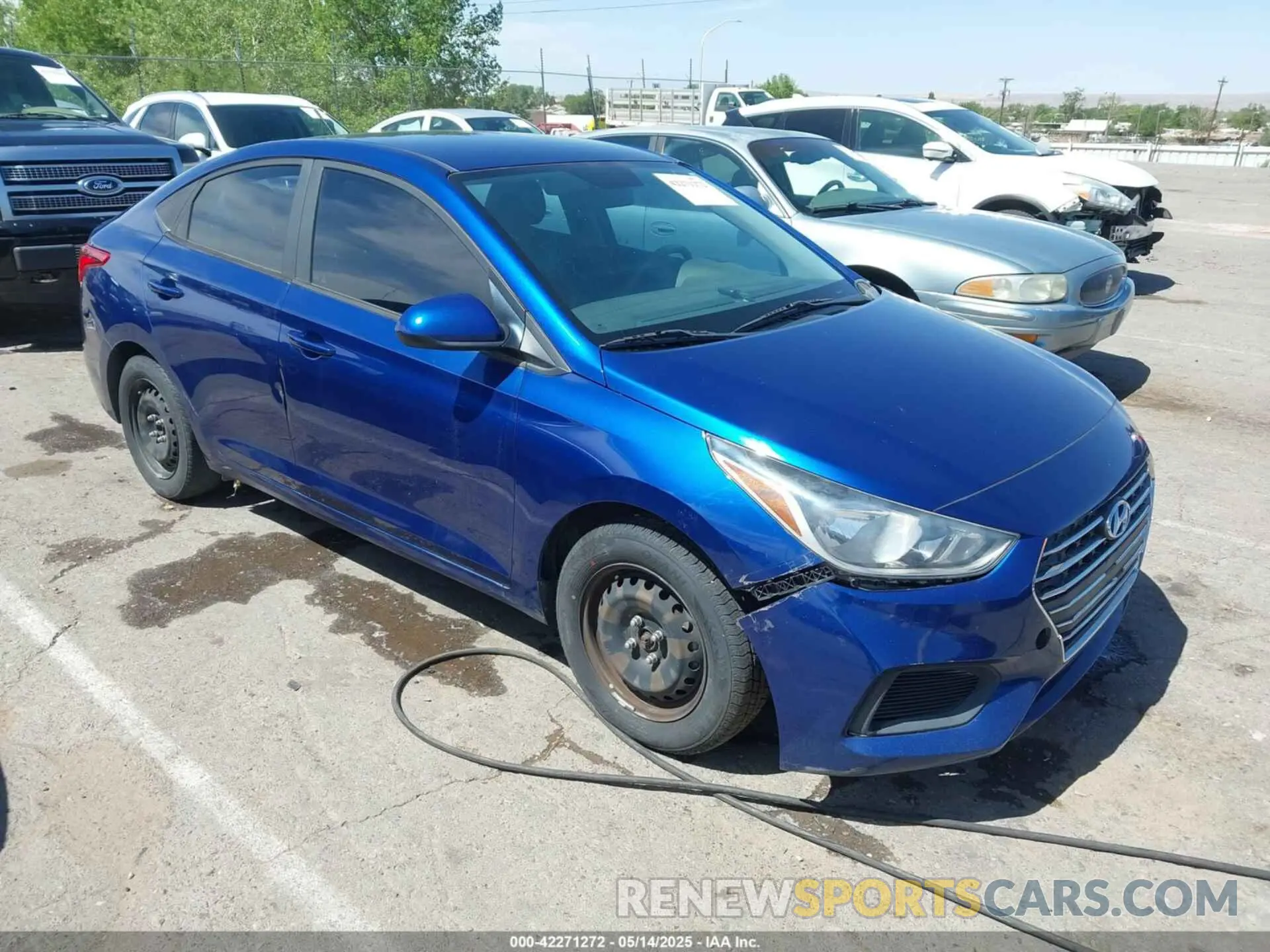 1 Photograph of a damaged car 3KPC24A38KE056589 HYUNDAI ACCENT 2019