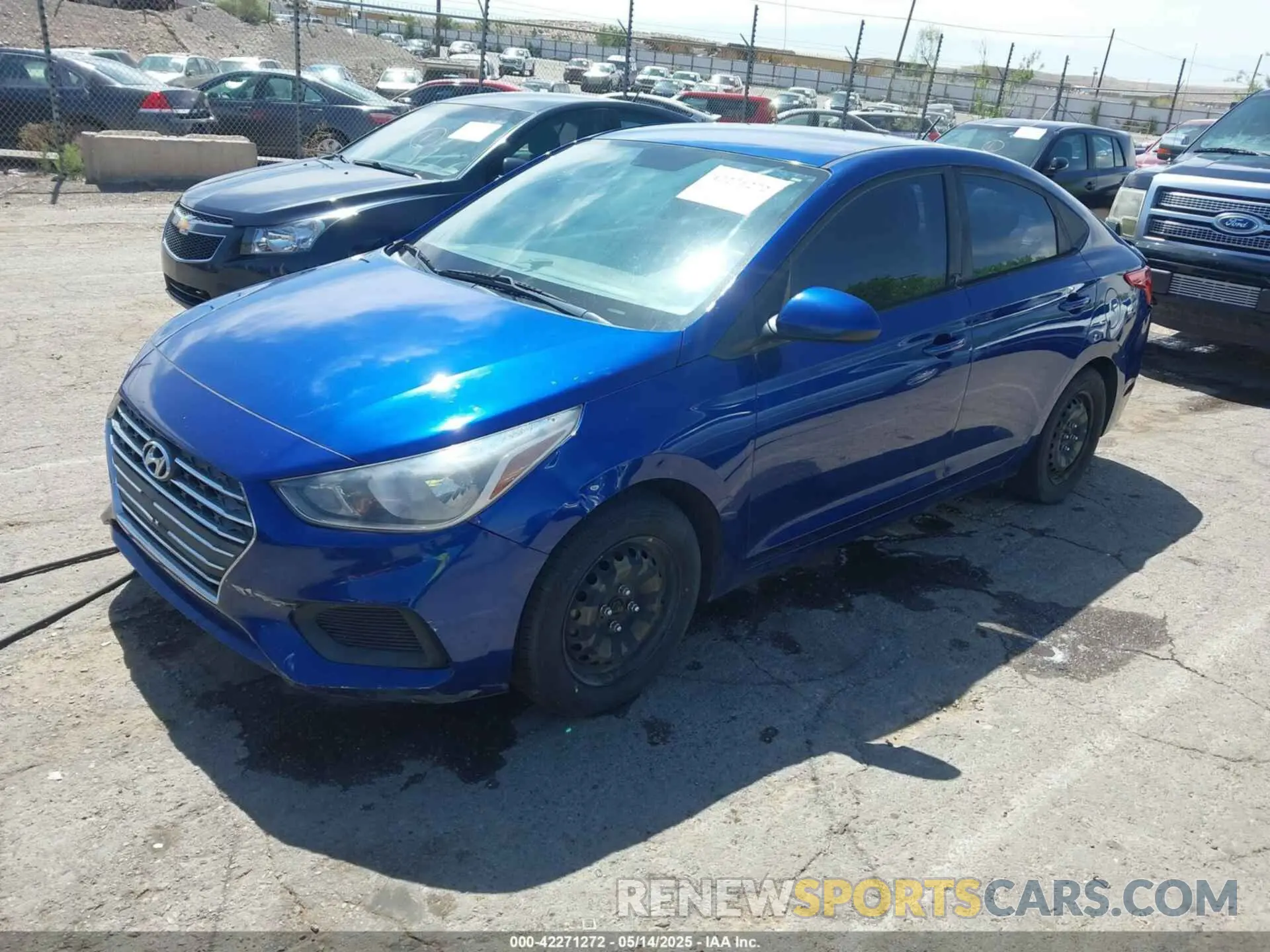 2 Photograph of a damaged car 3KPC24A38KE056589 HYUNDAI ACCENT 2019