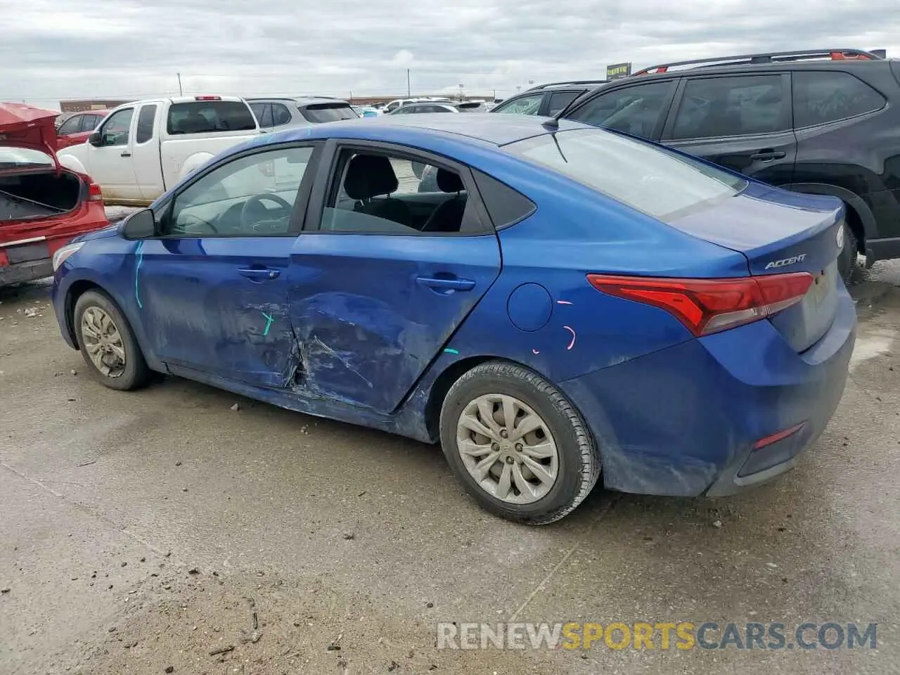 2 Photograph of a damaged car 3KPC24A38KE077457 HYUNDAI ACCENT 2019