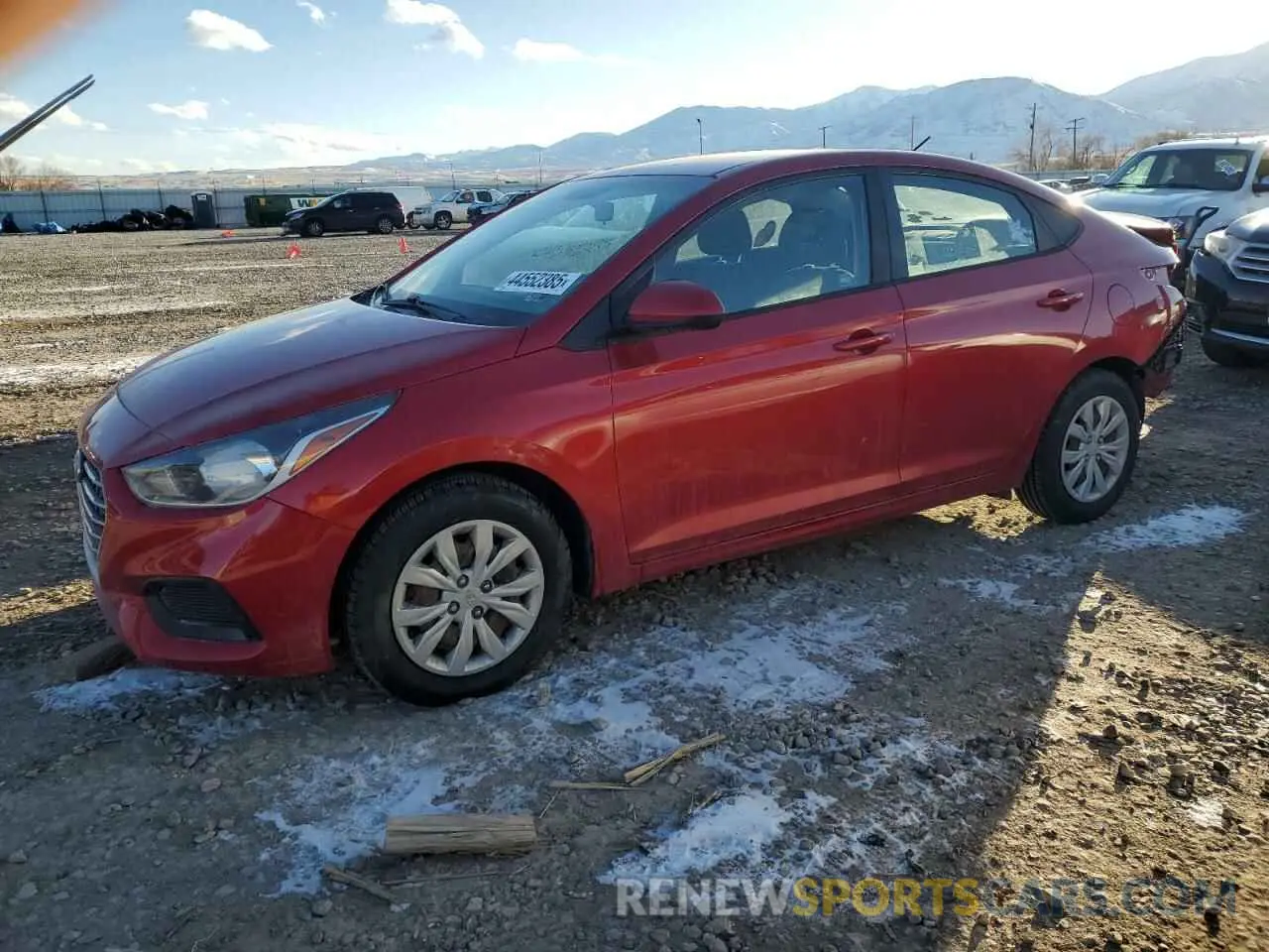 1 Photograph of a damaged car 3KPC24A38KE084957 HYUNDAI ACCENT 2019