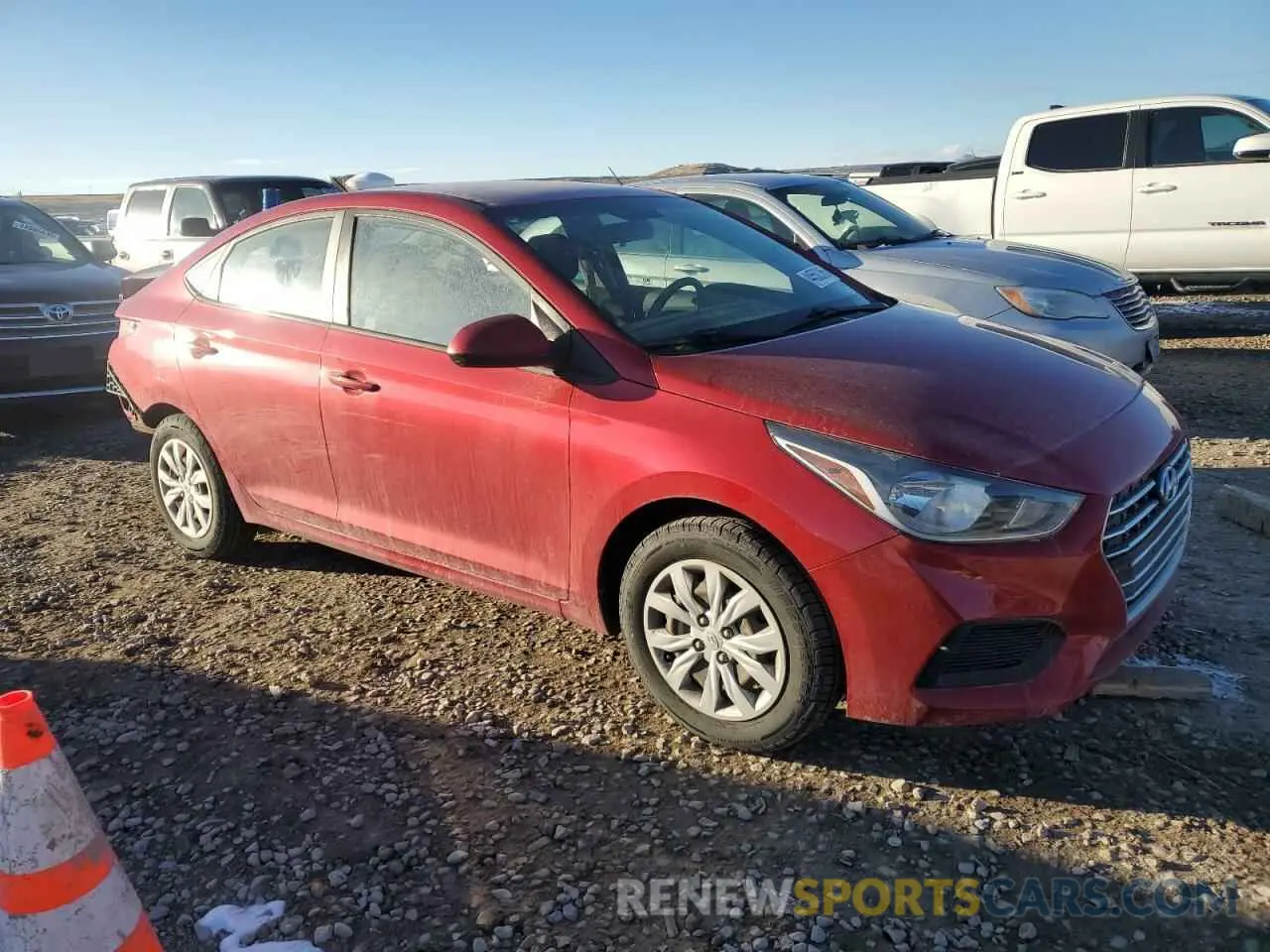 4 Photograph of a damaged car 3KPC24A38KE084957 HYUNDAI ACCENT 2019