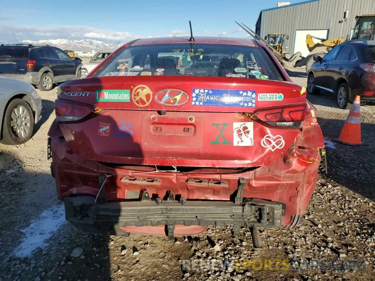 6 Photograph of a damaged car 3KPC24A38KE084957 HYUNDAI ACCENT 2019