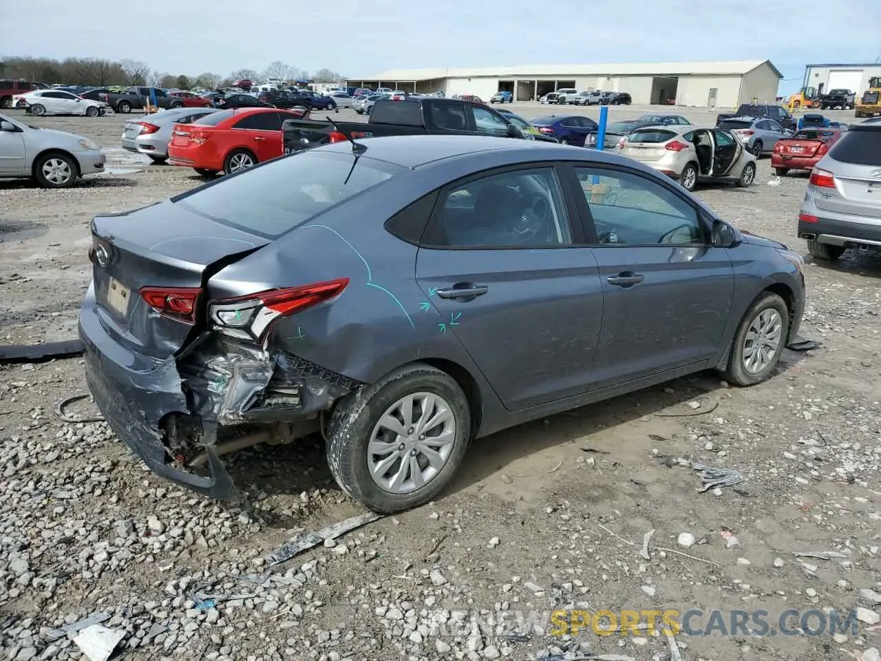 3 Photograph of a damaged car 3KPC24A38KE087678 HYUNDAI ACCENT 2019
