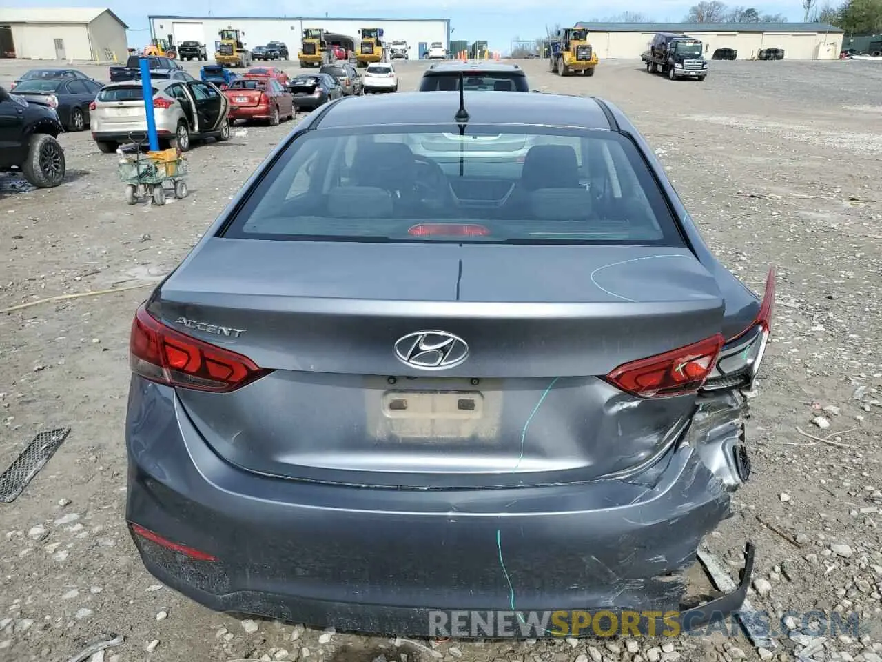 6 Photograph of a damaged car 3KPC24A38KE087678 HYUNDAI ACCENT 2019