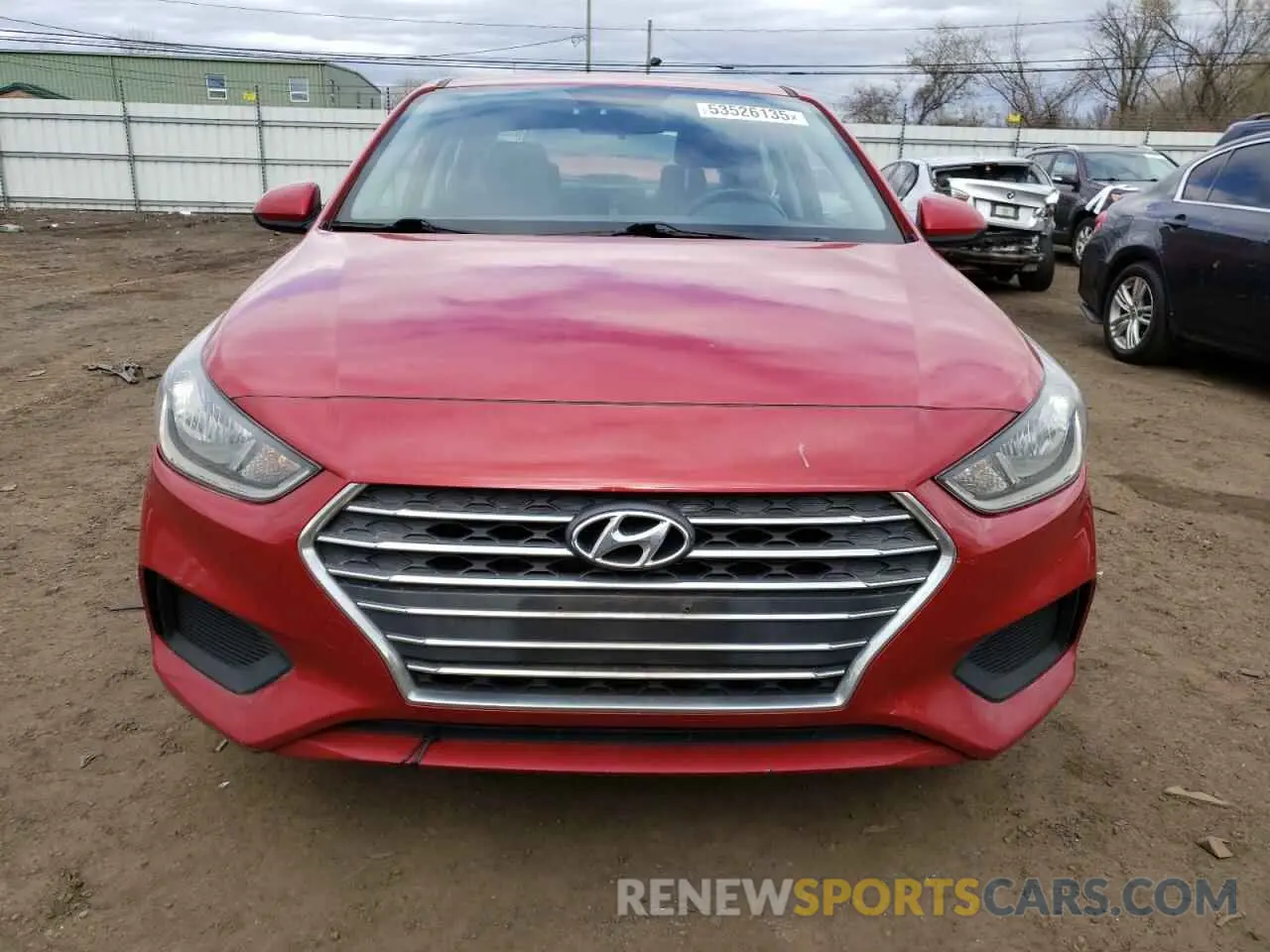 5 Photograph of a damaged car 3KPC24A39KE040840 HYUNDAI ACCENT 2019