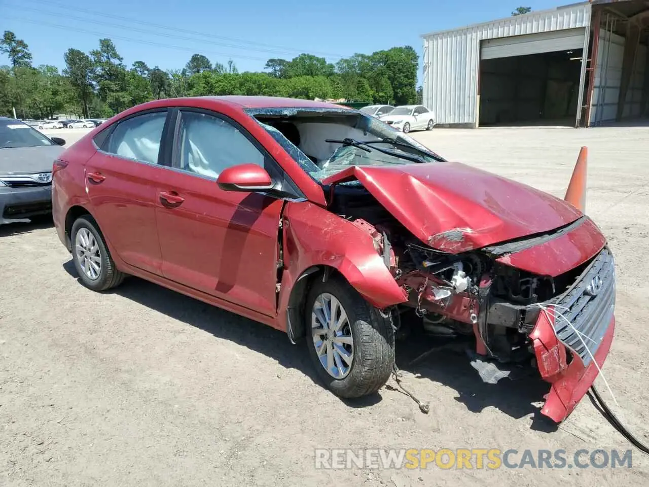 4 Photograph of a damaged car 3KPC24A39KE047982 HYUNDAI ACCENT 2019