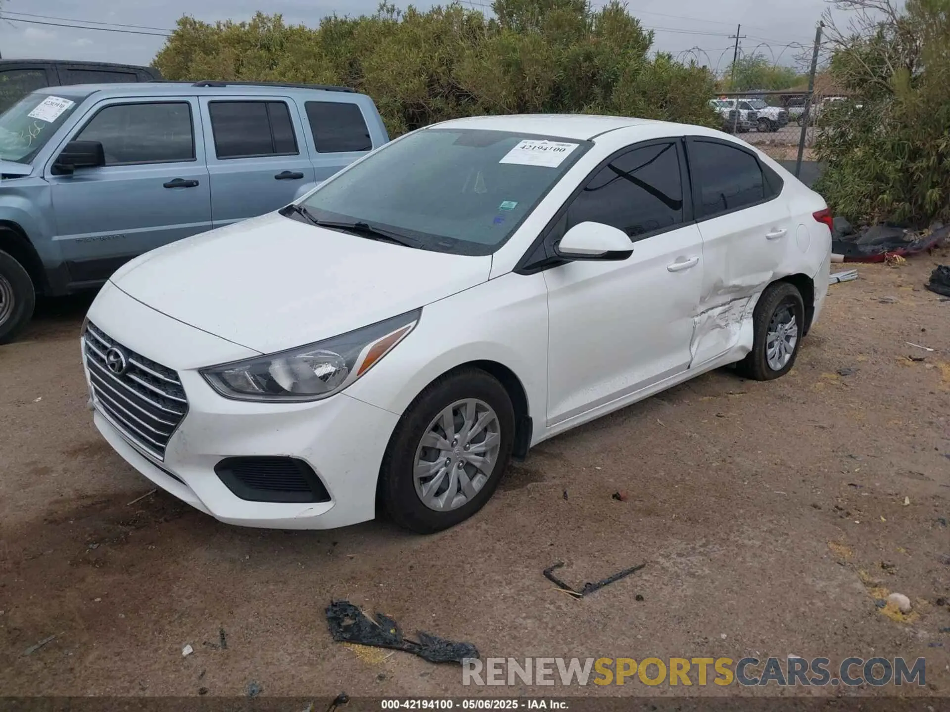 2 Photograph of a damaged car 3KPC24A39KE058061 HYUNDAI ACCENT 2019