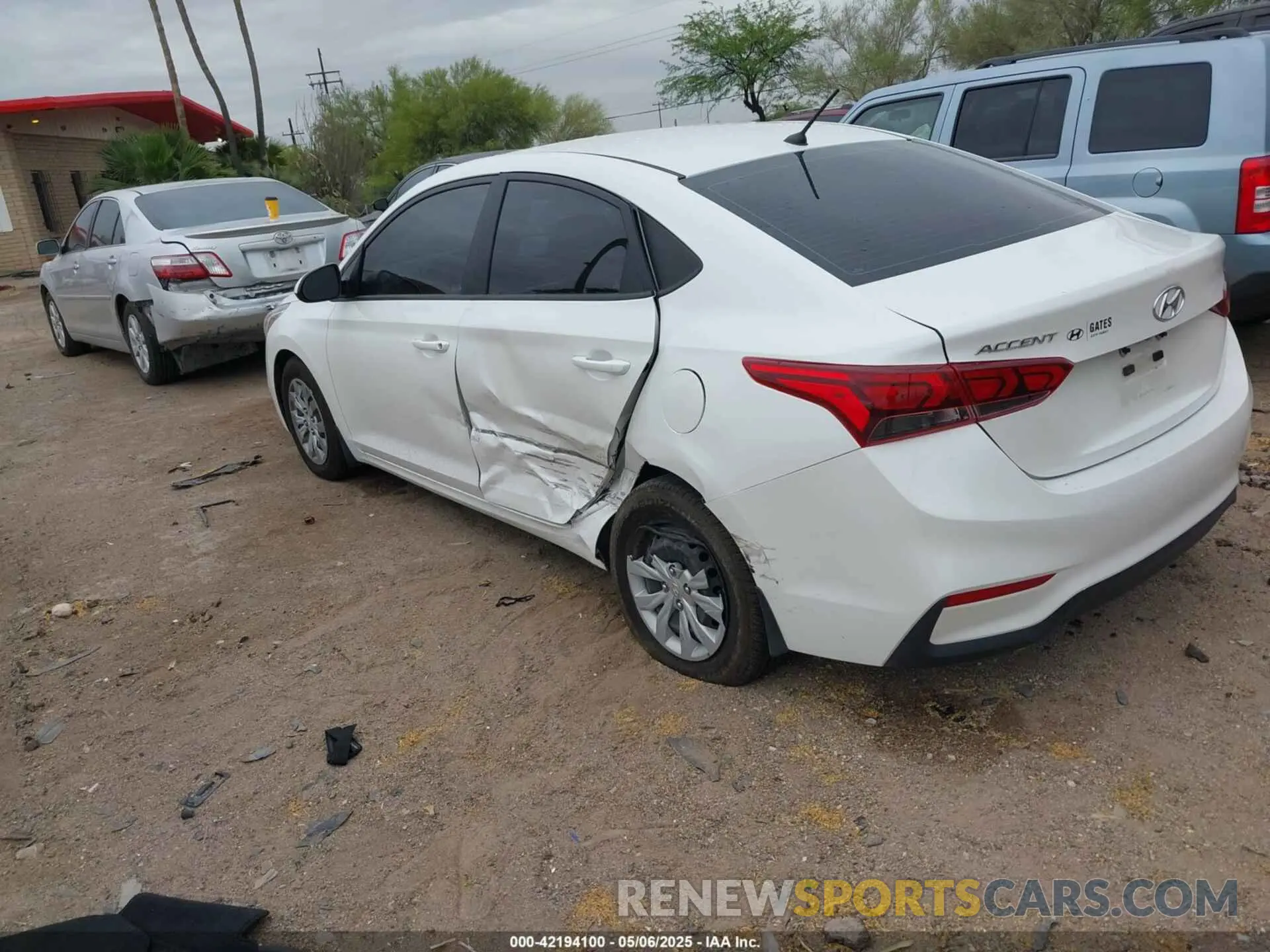3 Photograph of a damaged car 3KPC24A39KE058061 HYUNDAI ACCENT 2019