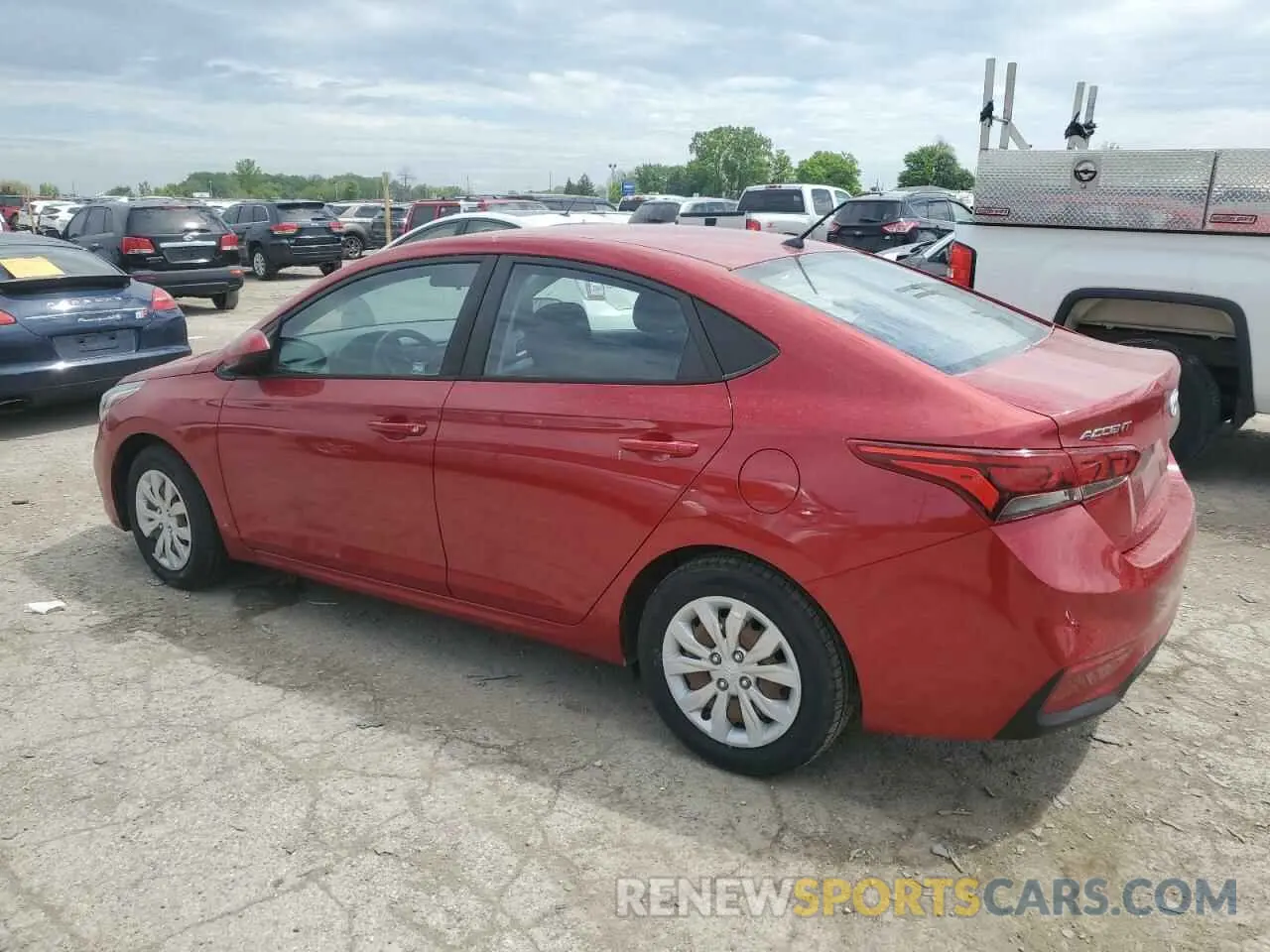 2 Photograph of a damaged car 3KPC24A39KE058593 HYUNDAI ACCENT 2019