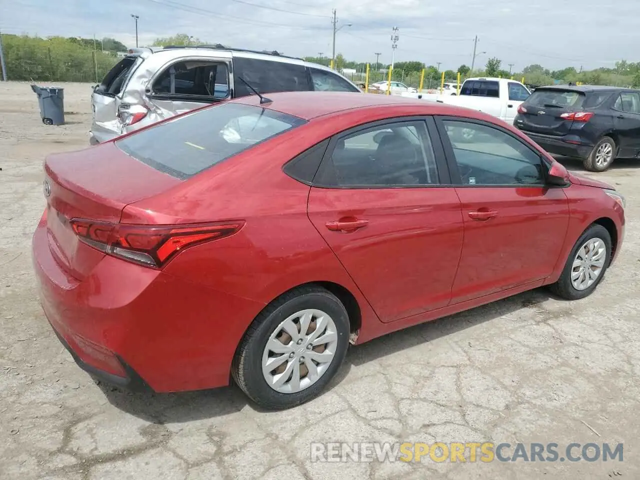 3 Photograph of a damaged car 3KPC24A39KE058593 HYUNDAI ACCENT 2019