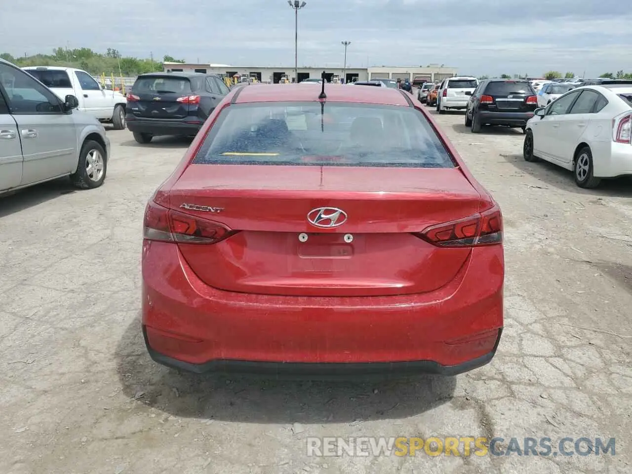 6 Photograph of a damaged car 3KPC24A39KE058593 HYUNDAI ACCENT 2019