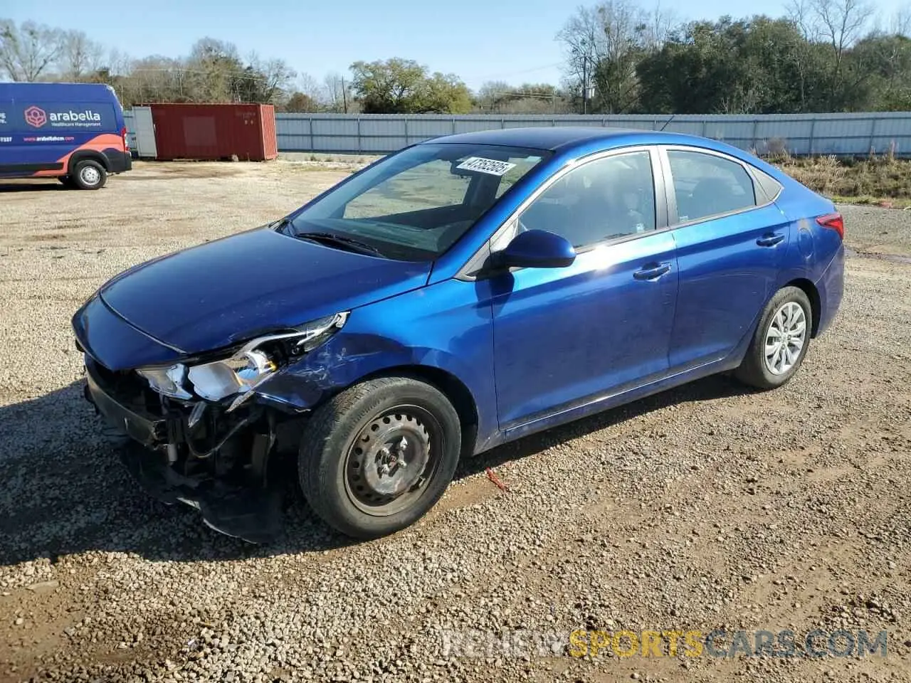 1 Photograph of a damaged car 3KPC24A39KE061963 HYUNDAI ACCENT 2019