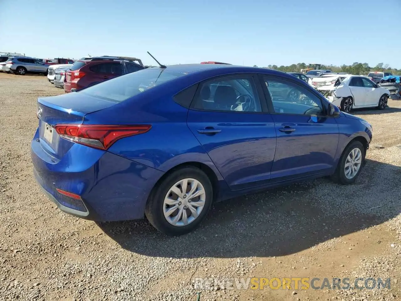 3 Photograph of a damaged car 3KPC24A39KE061963 HYUNDAI ACCENT 2019