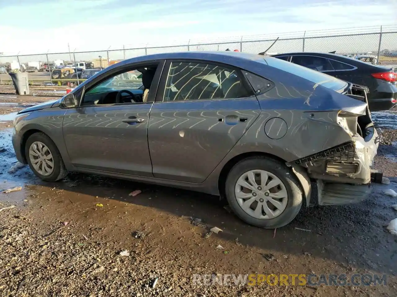 2 Photograph of a damaged car 3KPC24A39KE064247 HYUNDAI ACCENT 2019