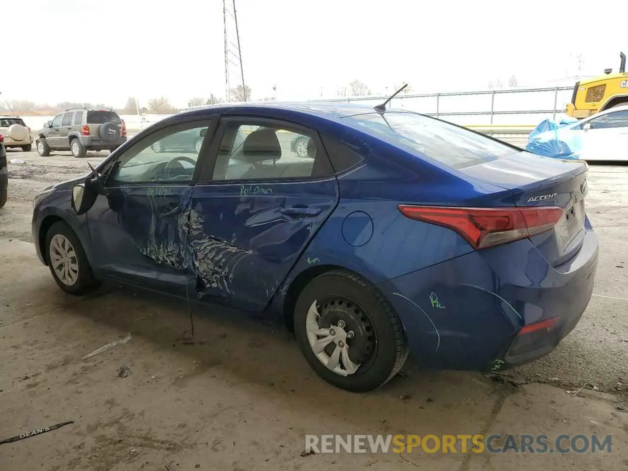 2 Photograph of a damaged car 3KPC24A39KE068945 HYUNDAI ACCENT 2019