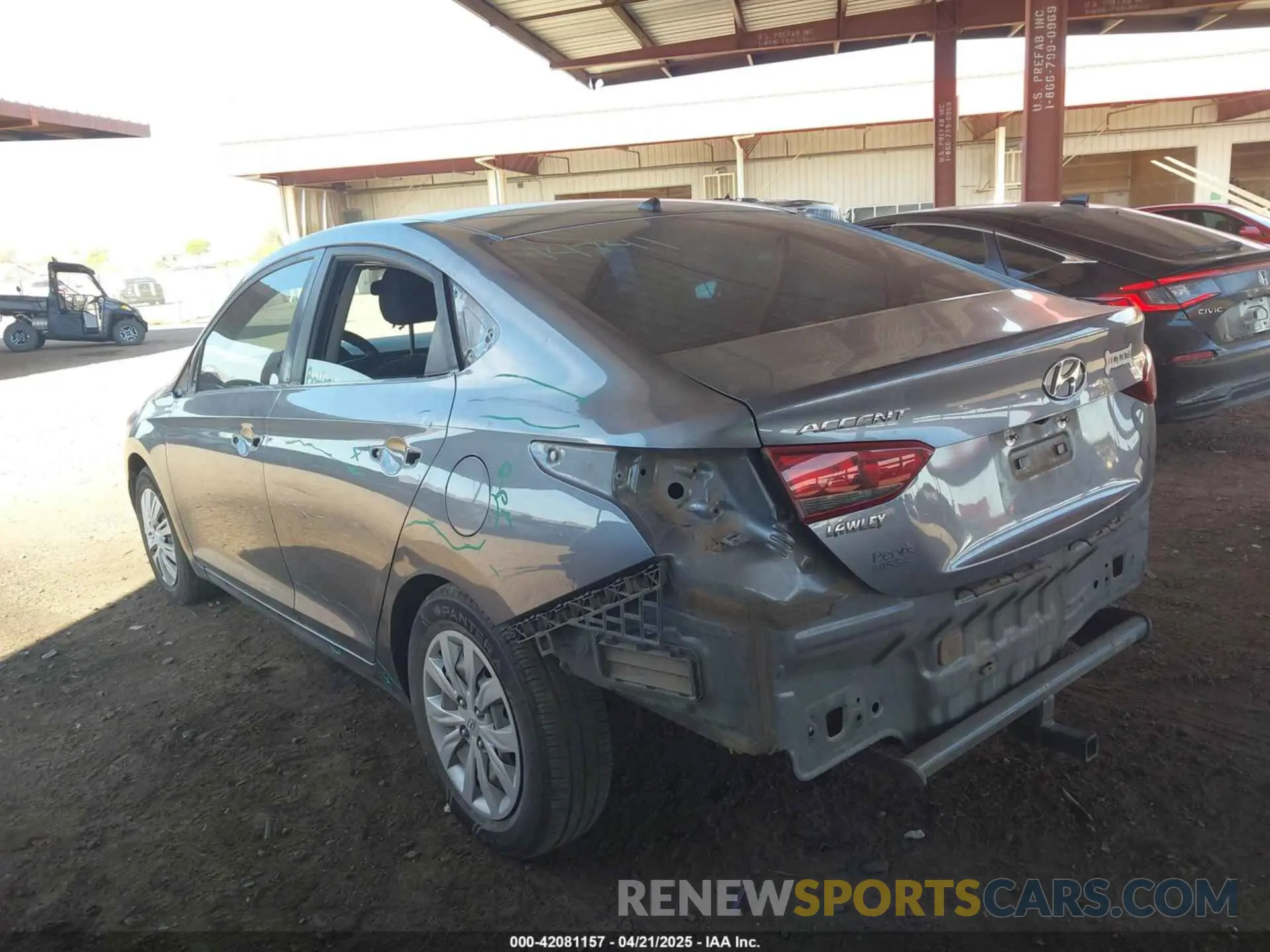 19 Photograph of a damaged car 3KPC24A39KE069612 HYUNDAI ACCENT 2019