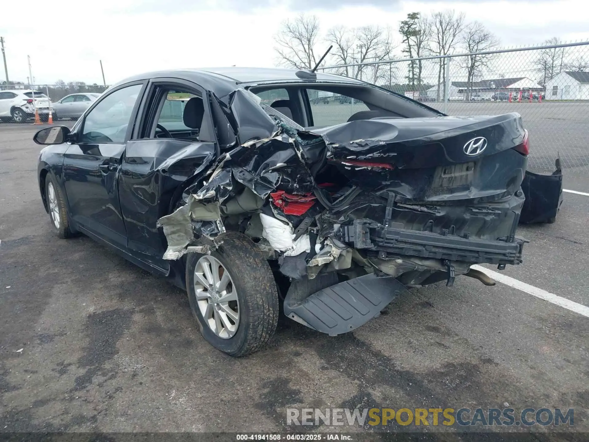 3 Photograph of a damaged car 3KPC24A39KE074177 HYUNDAI ACCENT 2019