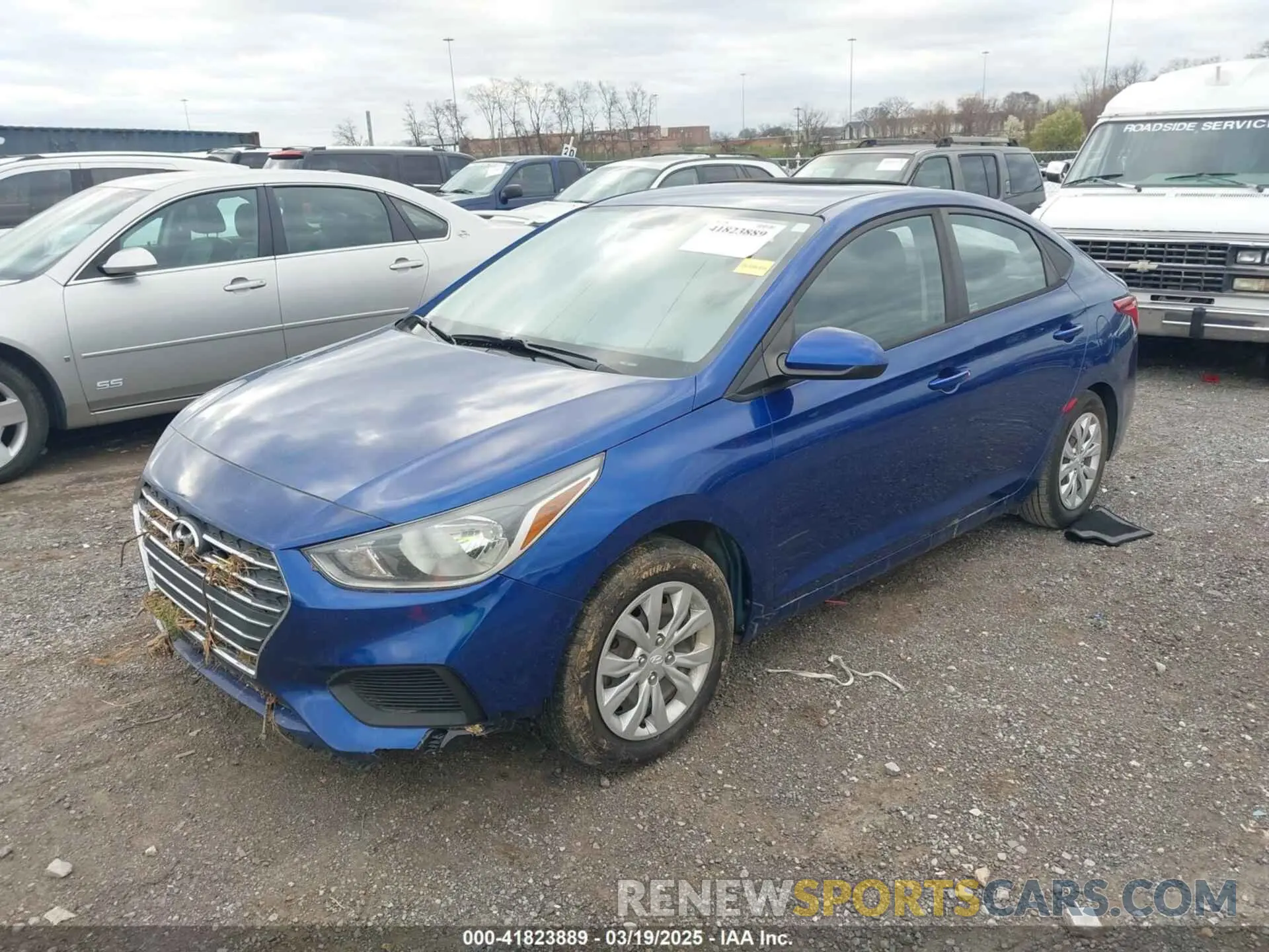 2 Photograph of a damaged car 3KPC24A39KE075524 HYUNDAI ACCENT 2019