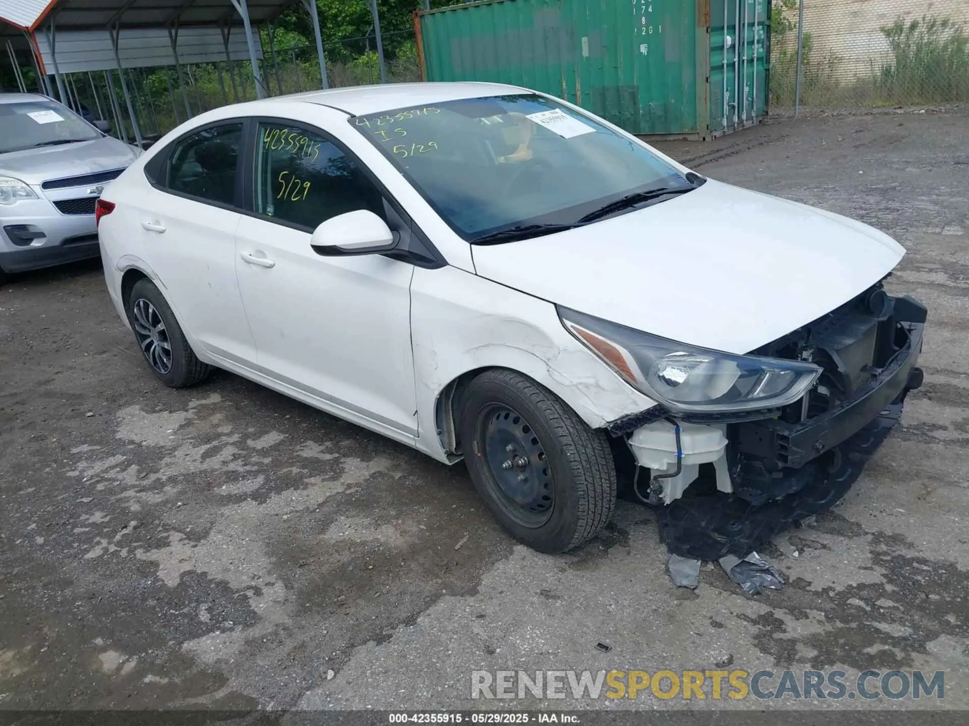 1 Photograph of a damaged car 3KPC24A39KE076270 HYUNDAI ACCENT 2019
